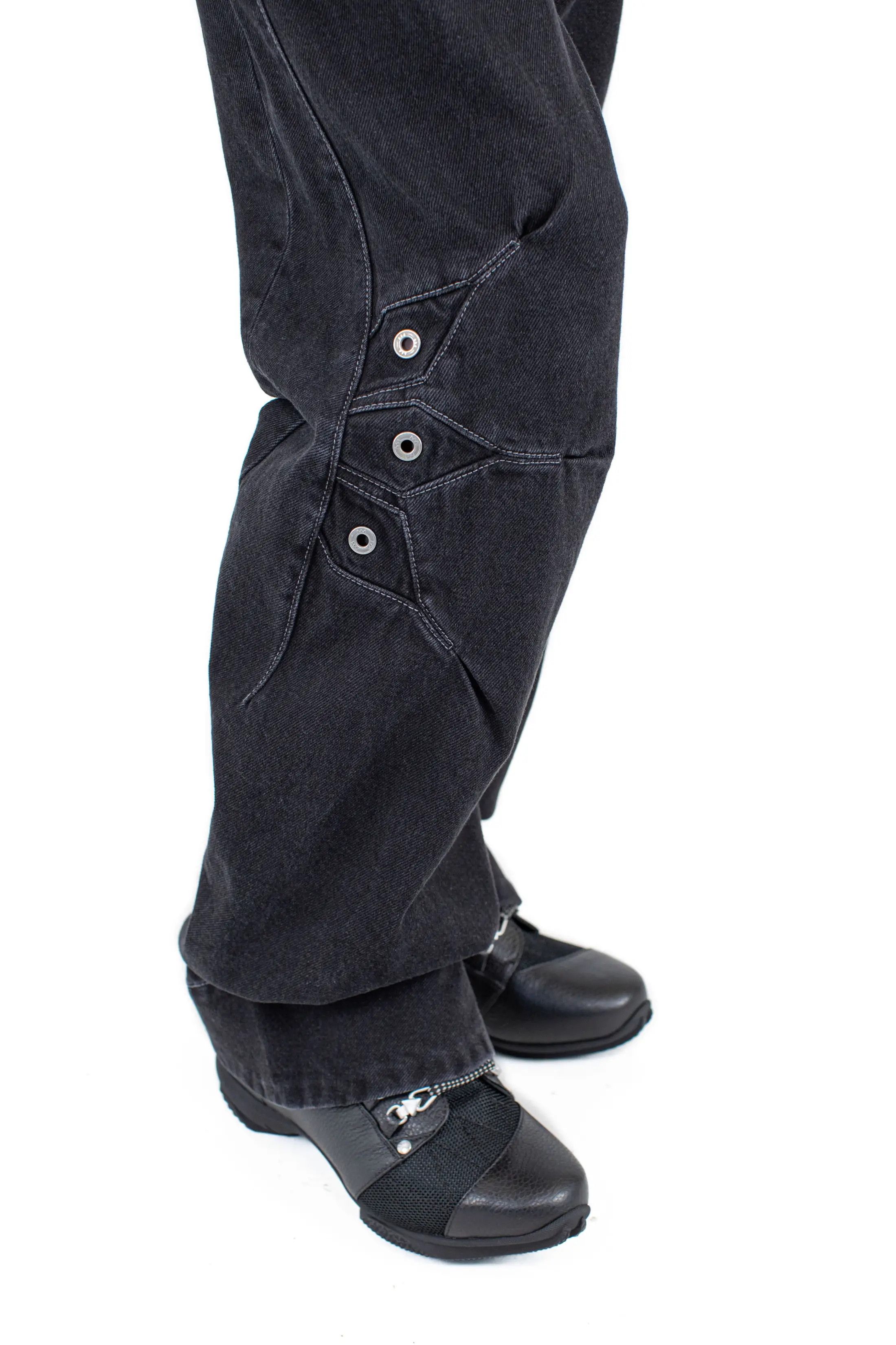 Kiko Kostadinov × Levi's Levi's Articulate Knee Trouser – Black Denim Size US 38 / EU 54 - 4 Thumbnail