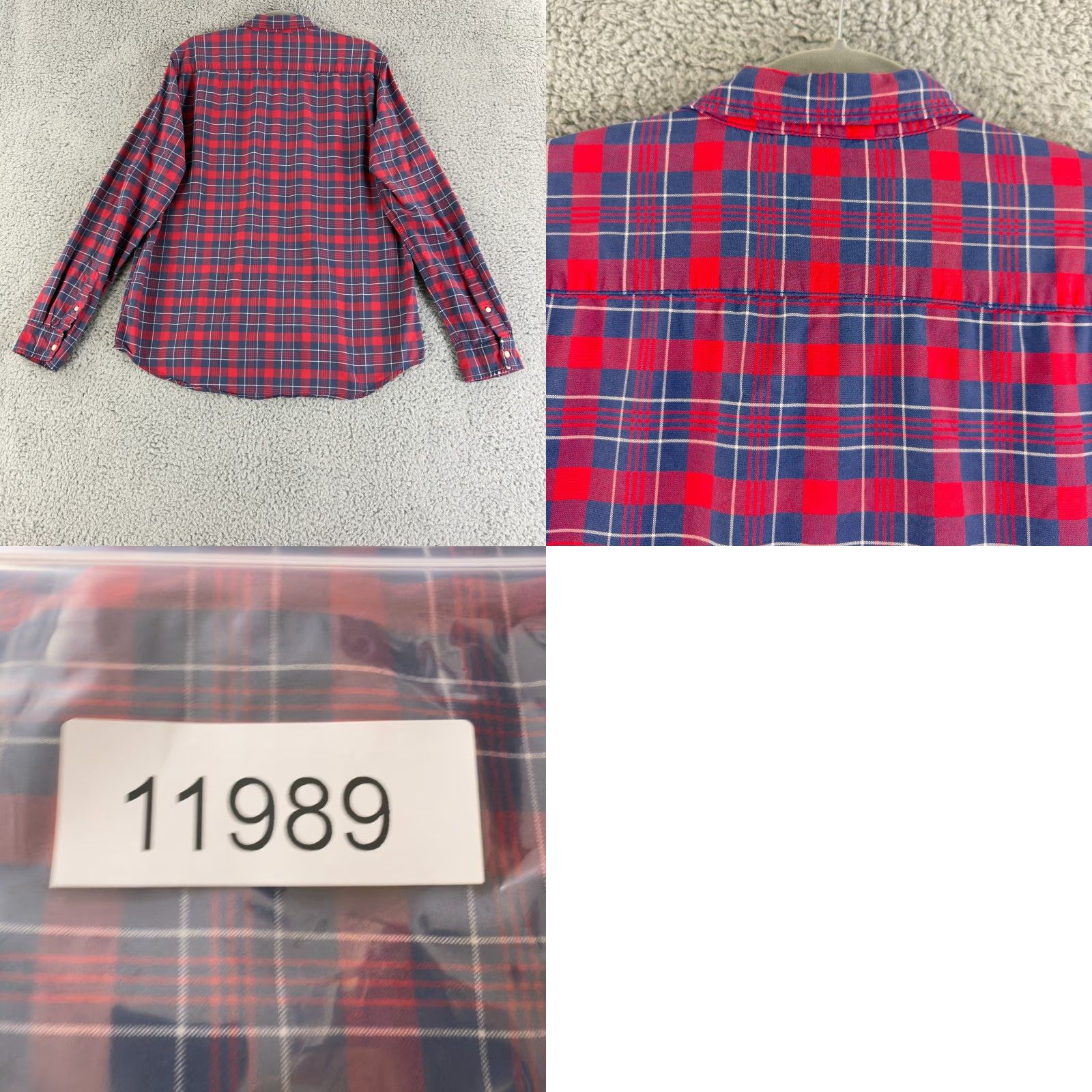 Ralph Lauren Ralph Lauren Denim & Supply Button-Down Shirt Mens Large Blue Plaid Long Sleeve Size US L / EU 52-54 / 3 - 9 Thumbnail