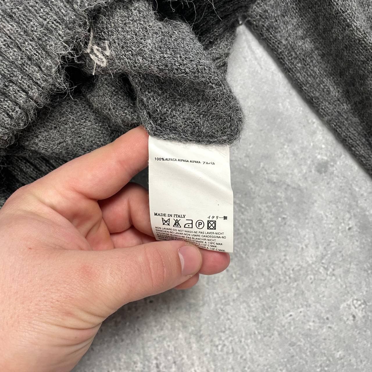 Dsquared2 Dsquared2 High Neck Alpaca Sweater Jumper Gray Size XL Size US XL / EU 56 / 4 - 6 Thumbnail