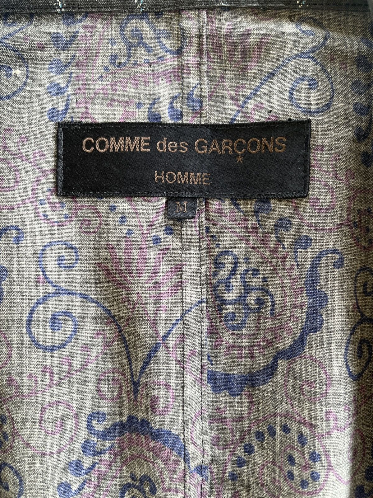 Comme des Garcons Homme AD2003 Comme Des Garcons Stripe Paisley Jacket Size US M / EU 48-50 / 2 - 6 Thumbnail