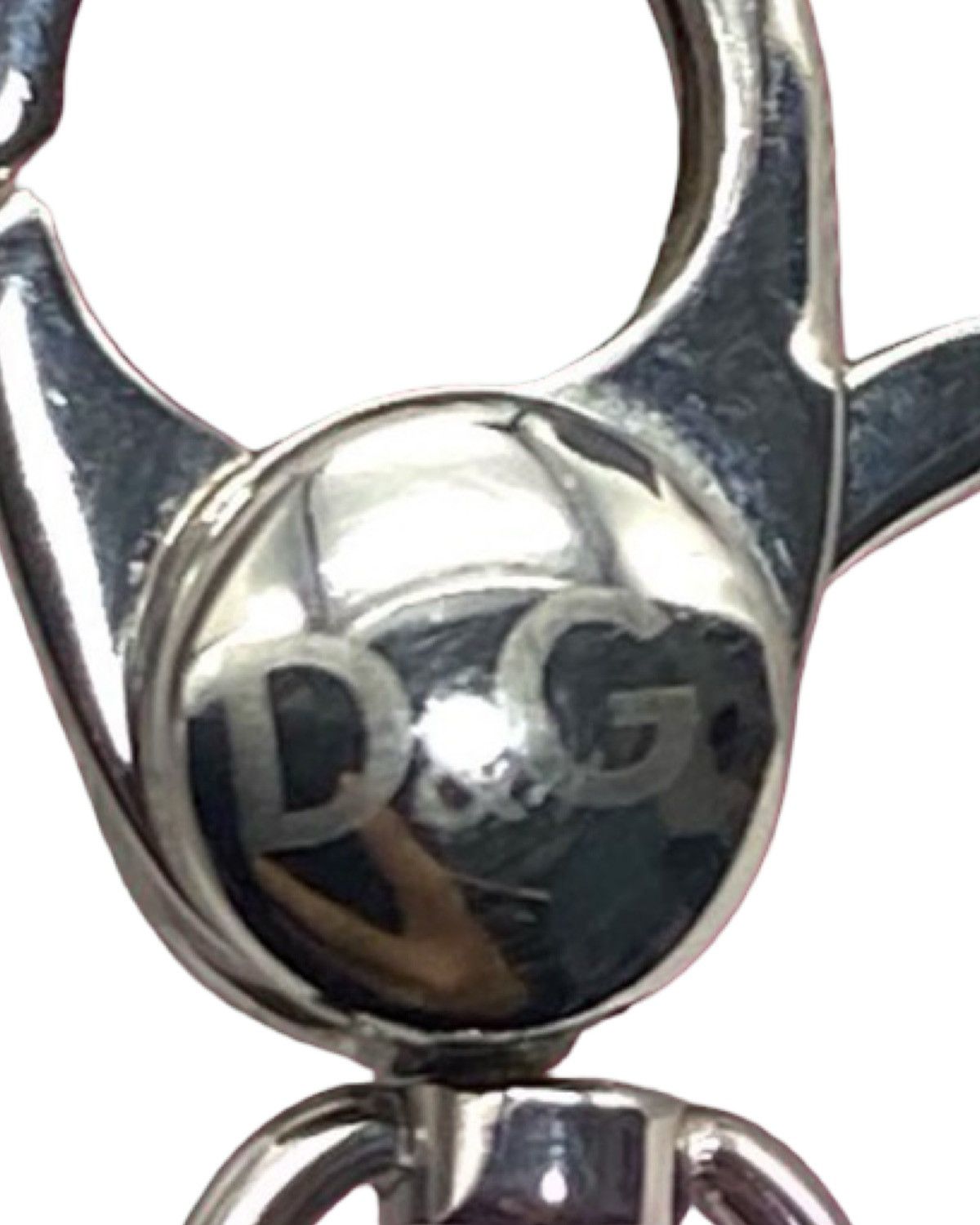 Dolce & Gabbana Silver Plated Heart Logo Necklace Size ONE SIZE - 4 Thumbnail