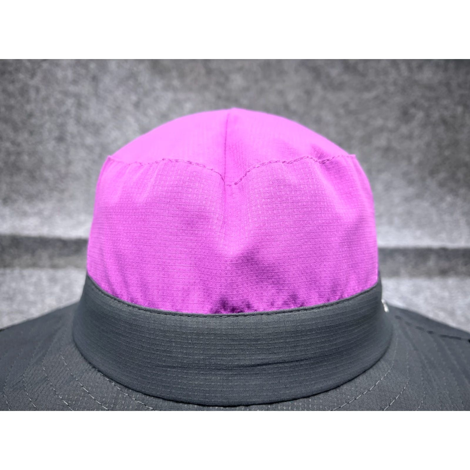 Vintage Sun Shade Sun Bucket Hat Adult One Size Purple Gray Poly Beach Boonie Hat Womens Summer Sun Shade Hat Size ONE SIZE - 2 Thumbnail