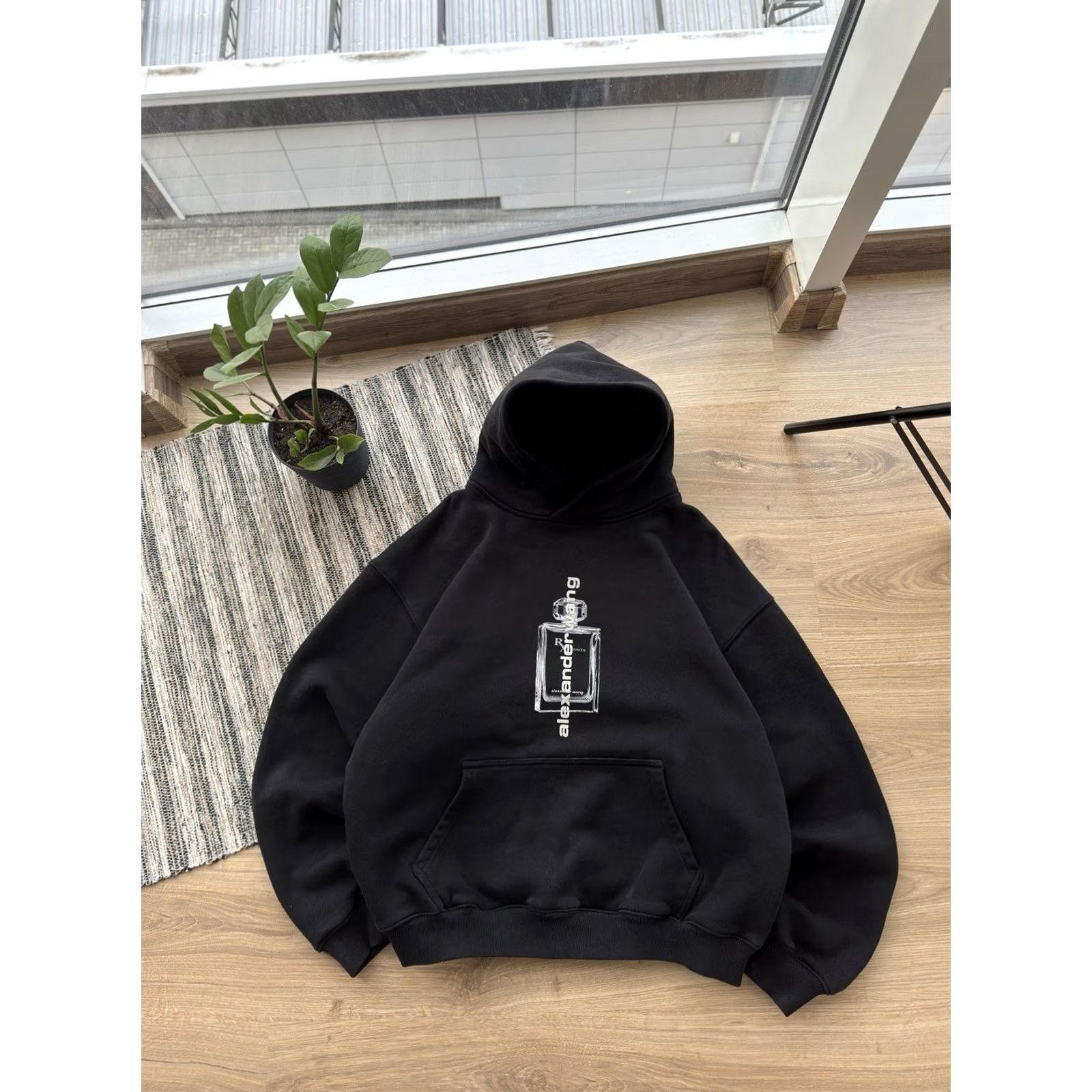 Alexander Wang VINTAGE Alexander Wang Hoodie Mens M Black Logo 90s Designer Retro Hip Hop Size US M / EU 48-50 / 2 - 2 Thumbnail