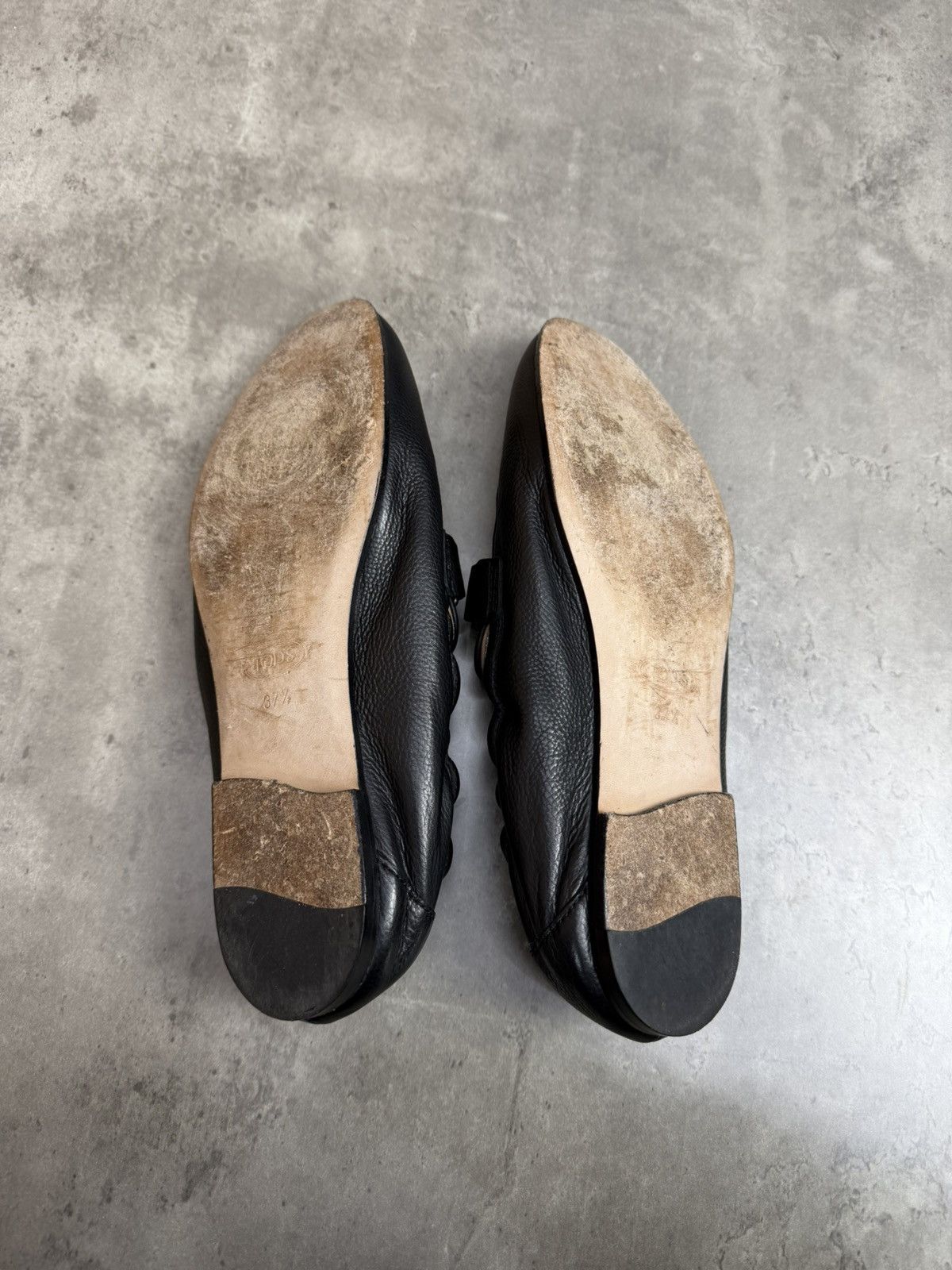 Tod's Tod’s Double T Black Leather Flats Loafers Size 37 1/2 Size US 7.5 / IT 37.5 - 7 Thumbnail