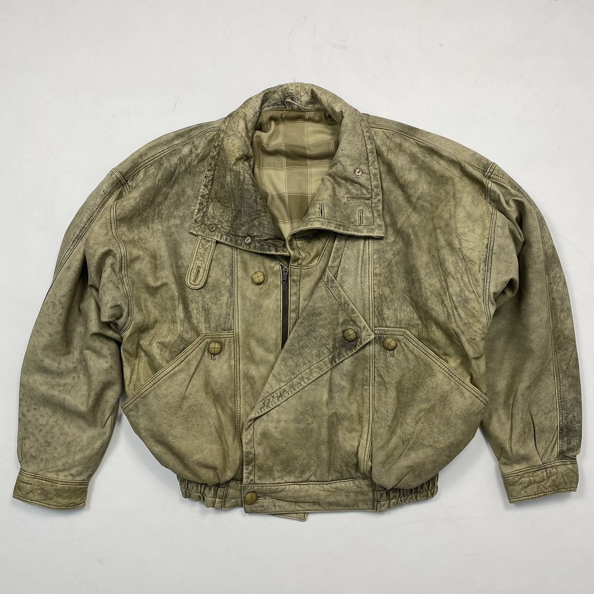 Japanese Brand × Vintage Vintage Aviator Avirex-style Leather Jacket Size US L / EU 52-54 / 3 - 1 Thumbnail