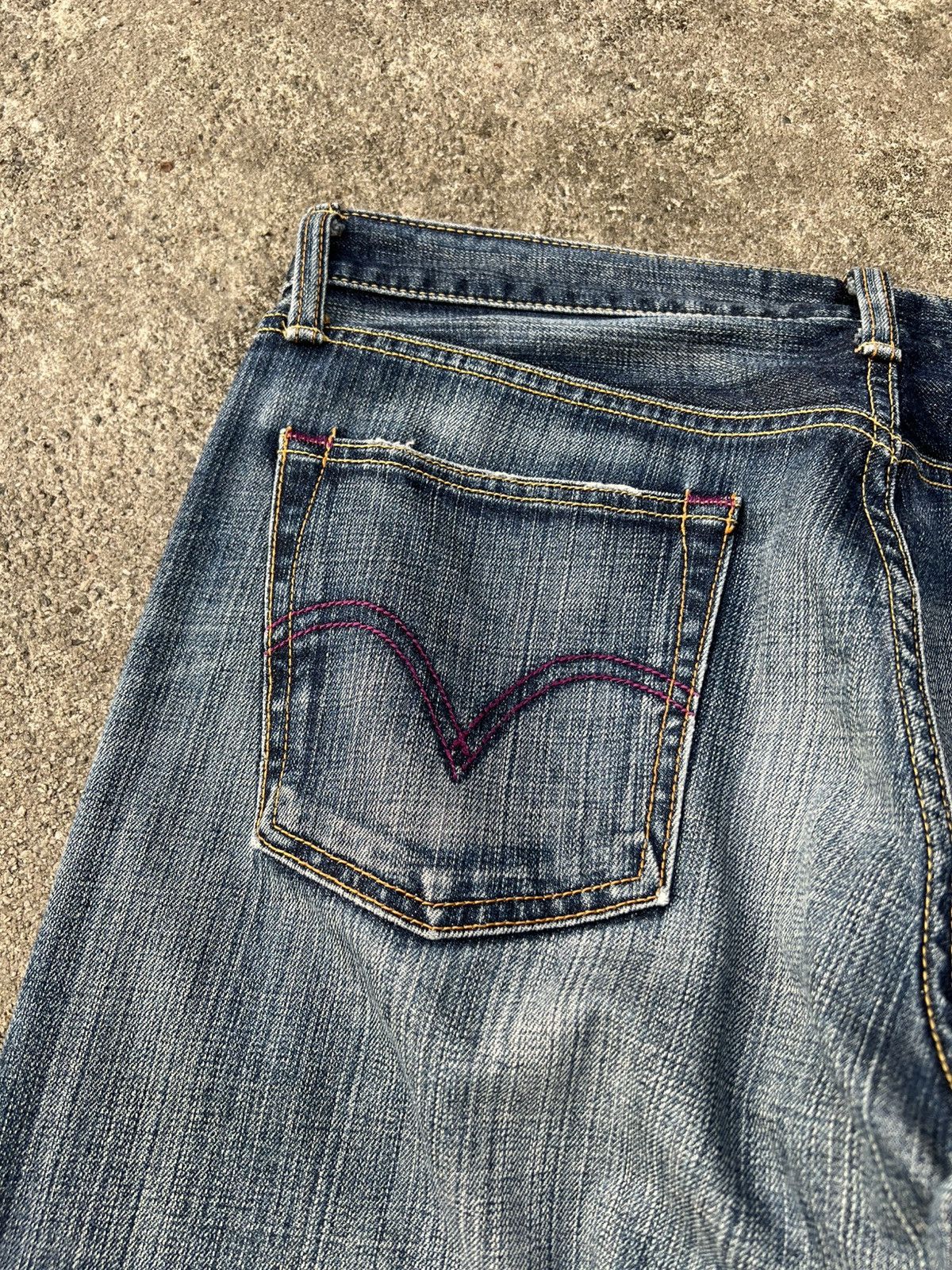Levi's 💥Baggy💥Vintage Levi’s 503 Distressed Mud Wash Jean Size US 35 - 17 Thumbnail