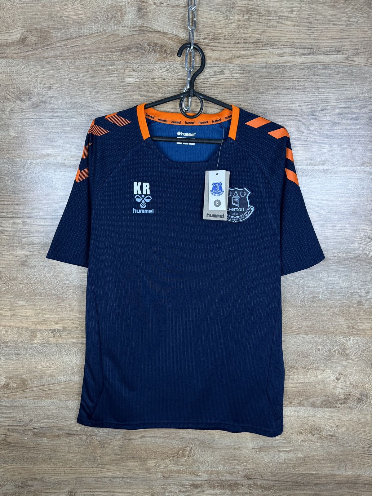 Hummel Mens Hummel Everton FC T-shirt soccer jersey home away Size US L / EU 52-54 / 3 - 1 Thumbnail