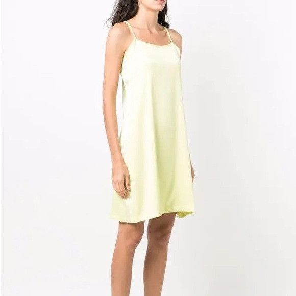 Adidas Adicolor Classics Satin Dress Pulse Yellow M Size XL / US 12-14 / IT 48-50 - 10 Thumbnail
