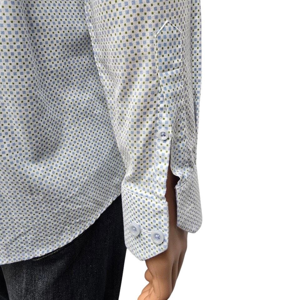 Johnston & Murphy Johnston & Murphy Dress Shirt Geo Print Contrast Flip Cuff L Size US L / EU 52-54 / 3 - 8 Thumbnail