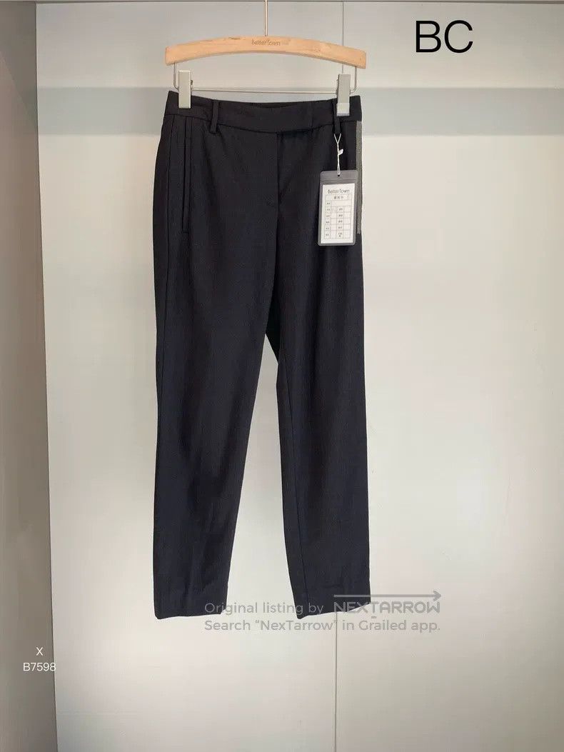 Brunello Cucinelli Brunello Cucinelli Black grey long pants Size 26" / US 2 / IT 38 - 1 Thumbnail