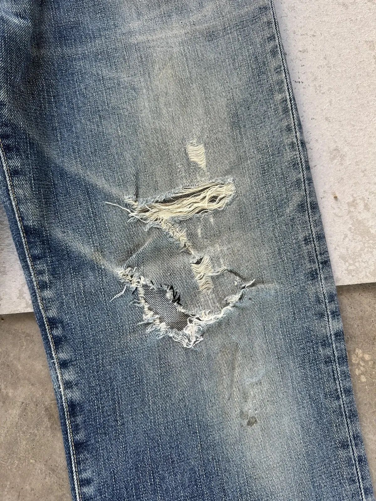 Vintage SEND OFFERS 🍁S-002 UNIQLO Japan Distressed Denim Rusty Pants Size US 33 - 8 Thumbnail