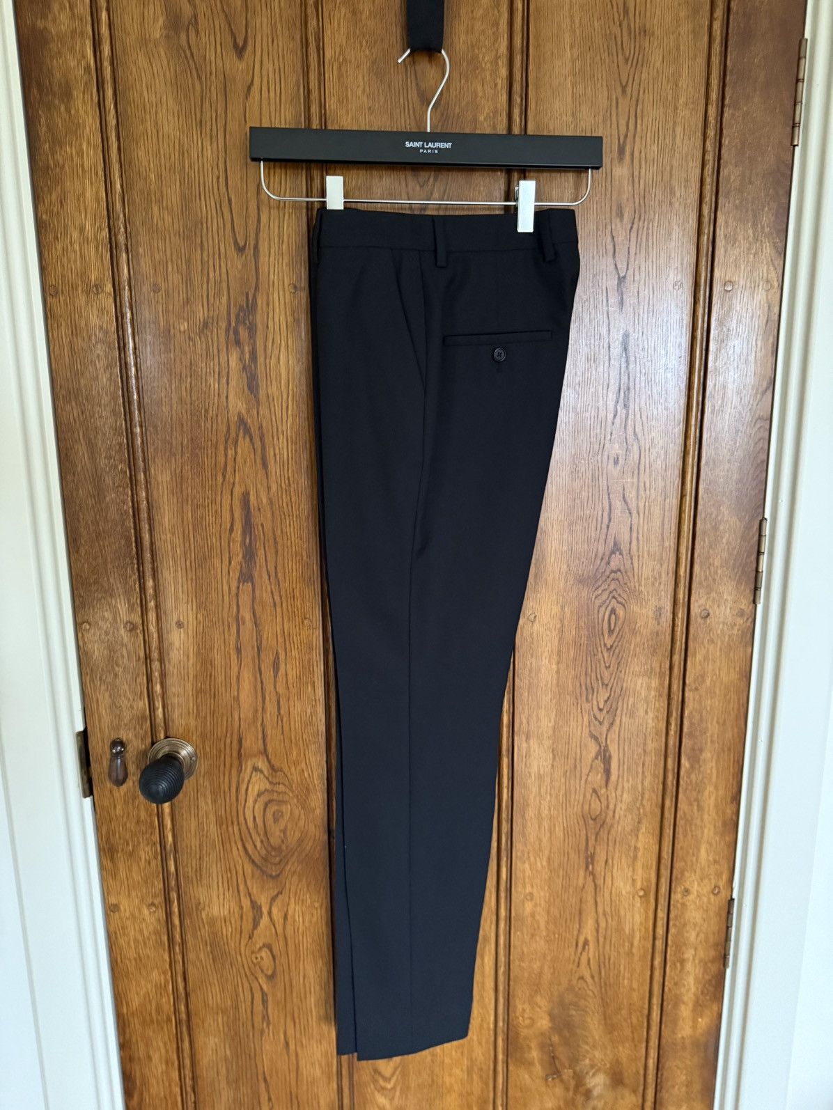 Celine FW19 Celine black 💯% wool trousers pants Hedi Slimane 28 29 Size 25" / US 0 / IT 36 - 1 Thumbnail