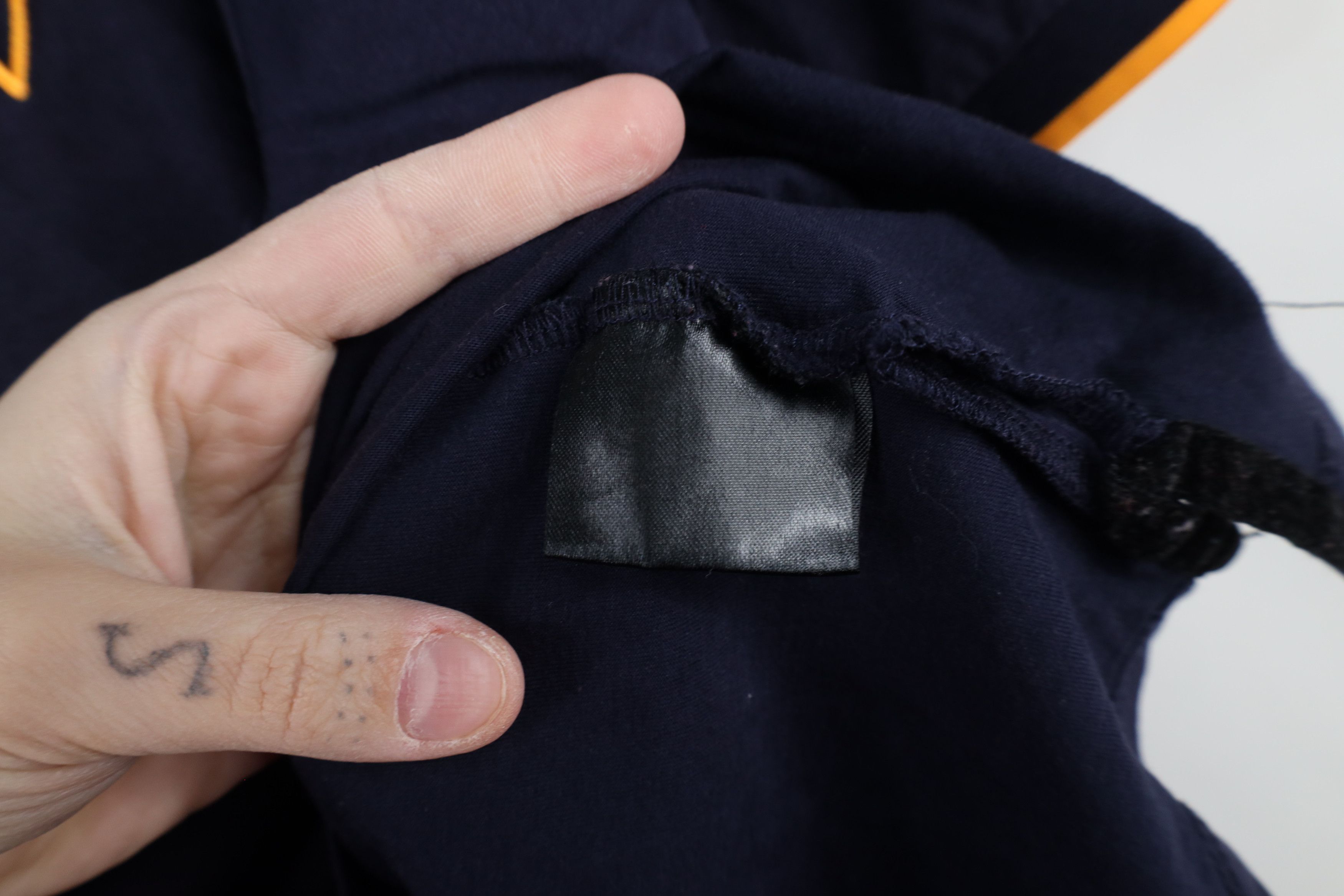 Versace × Vintage V 1969 Italia Versace Half Zip Collared Polo Shirt Blue Size US L / EU 52-54 / 3 - 11 Thumbnail