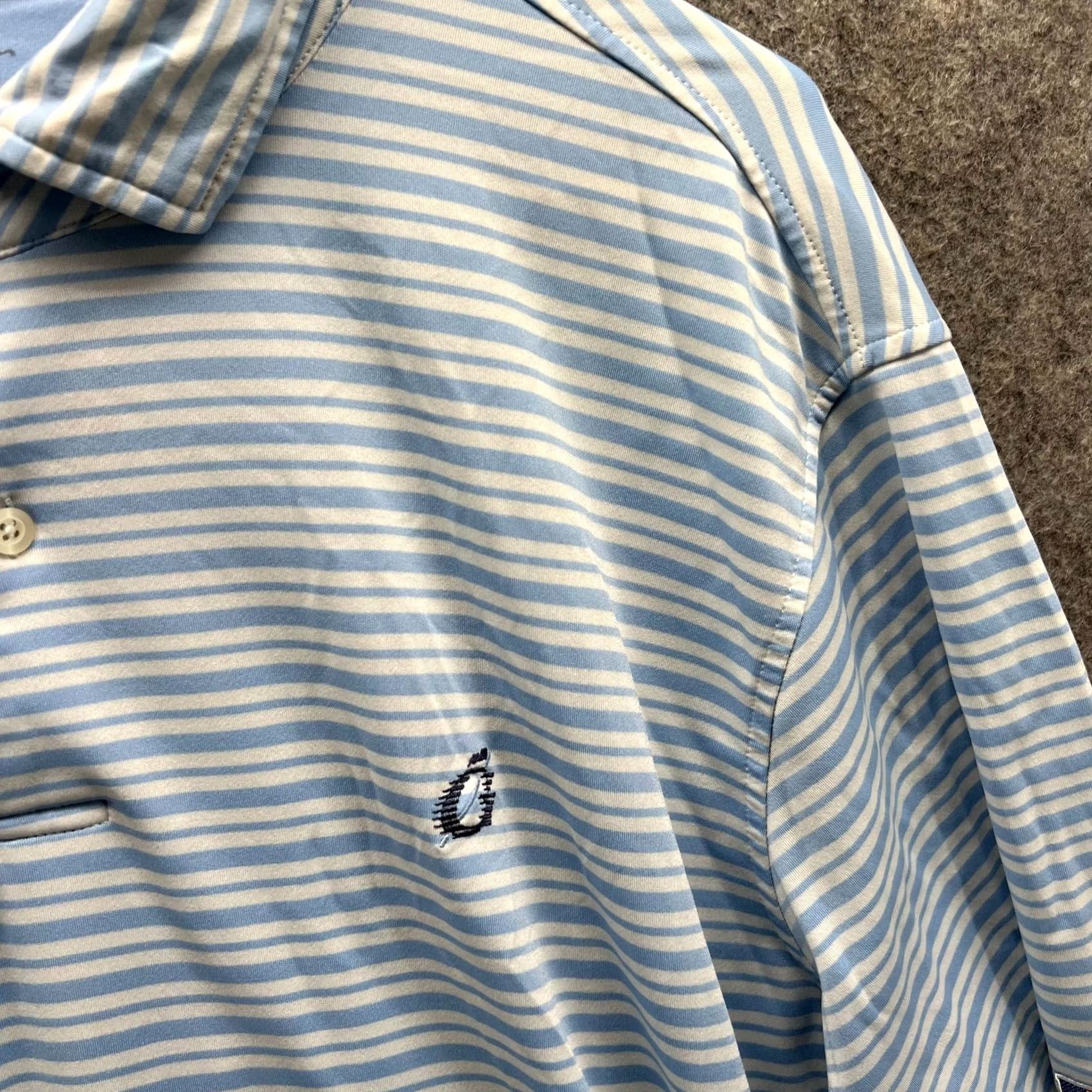 Vintage Fairway & Greene Polo Shirt Mens XL Blue Stripes USA Golf Golfer Club Course Shirt Size US XL / EU 56 / 4 - 6 Thumbnail