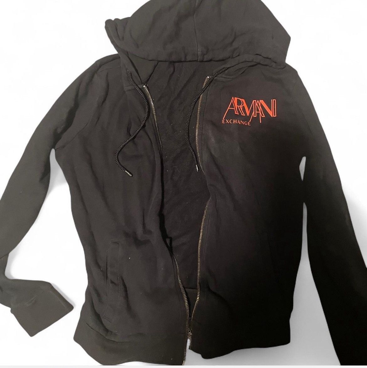 Armani Exchange rare Armani Exchange zip-up hoodie in black and red Size US M / EU 48-50 / 2 - 2 Thumbnail