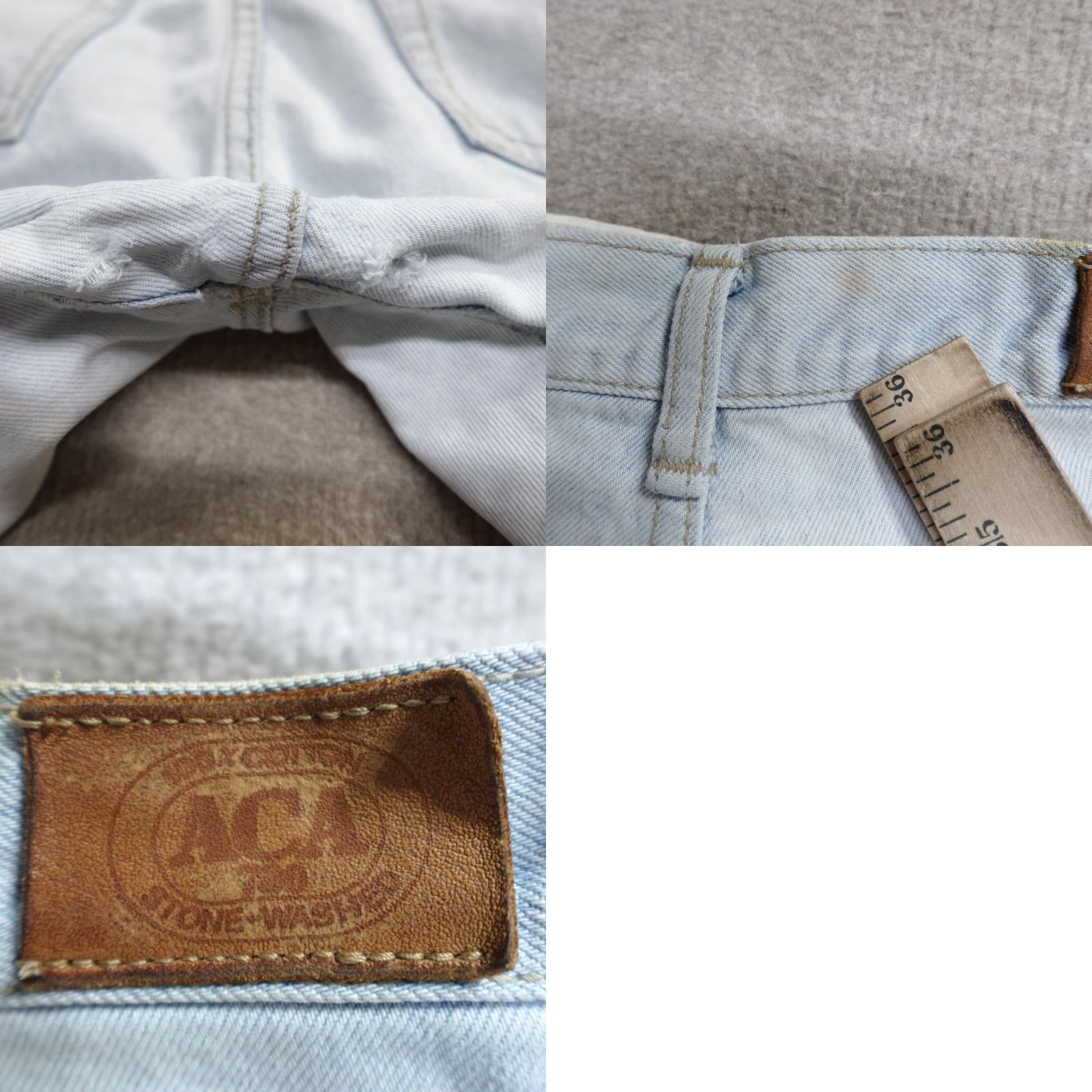 Vintage VINTAGE ACA Jeans 30 x 32 Blue Stonewash Cotton Straight Made in Japan Mens Jeans Size US 30 / EU 46 - 11 Thumbnail
