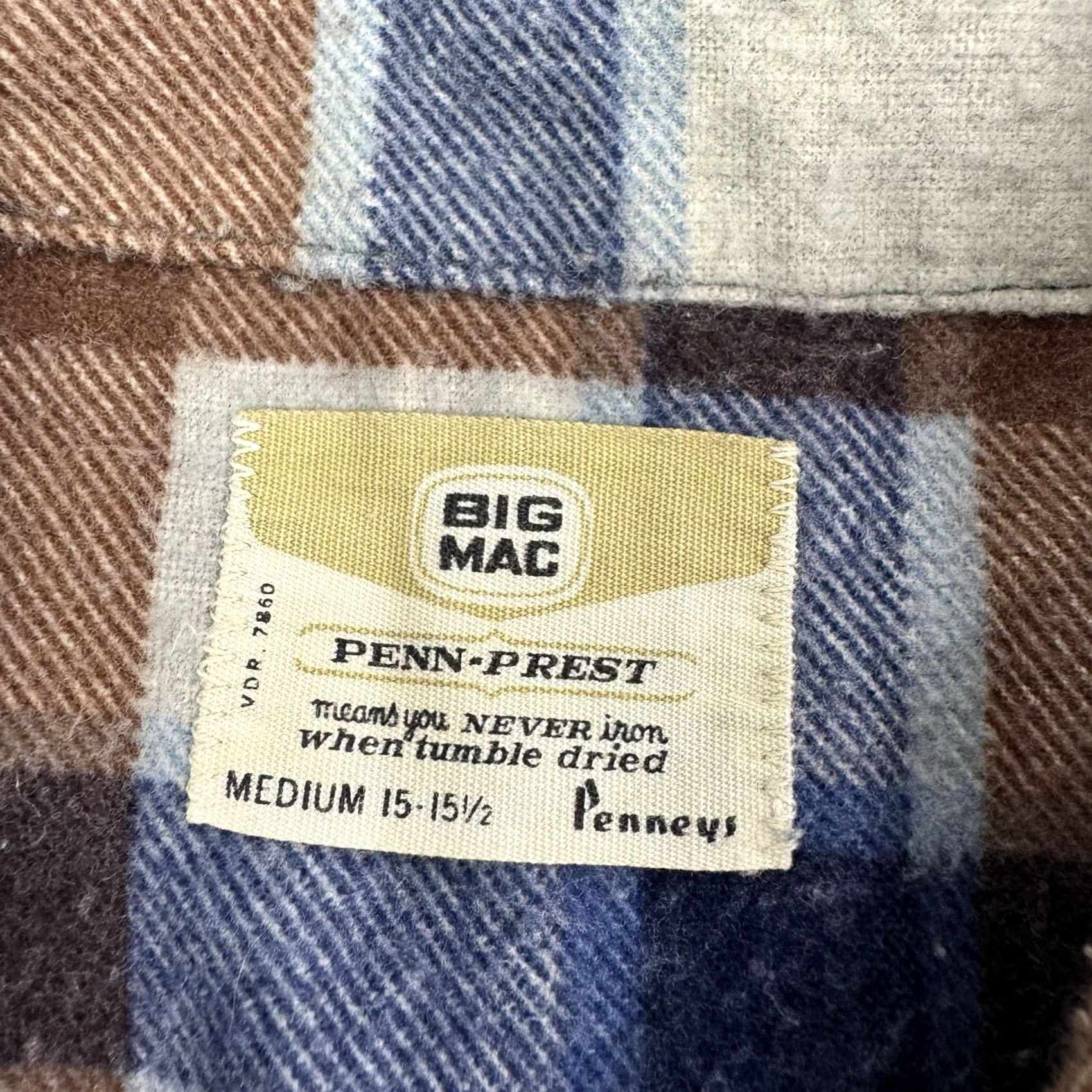 Vintage VINTAGE Big Mac Shirt Adult Medium 60s Penney Plaid USA Size US M / EU 48-50 / 2 - 4 Thumbnail