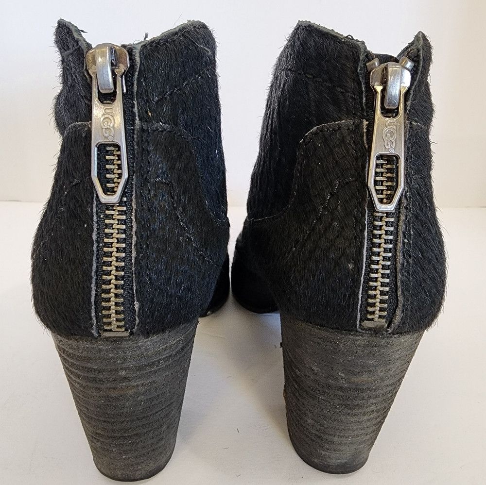 Ugg UGG Slate Black Snake Hair Textures Ankle Boots 6 Size US 6 / IT 36 - 5 Thumbnail