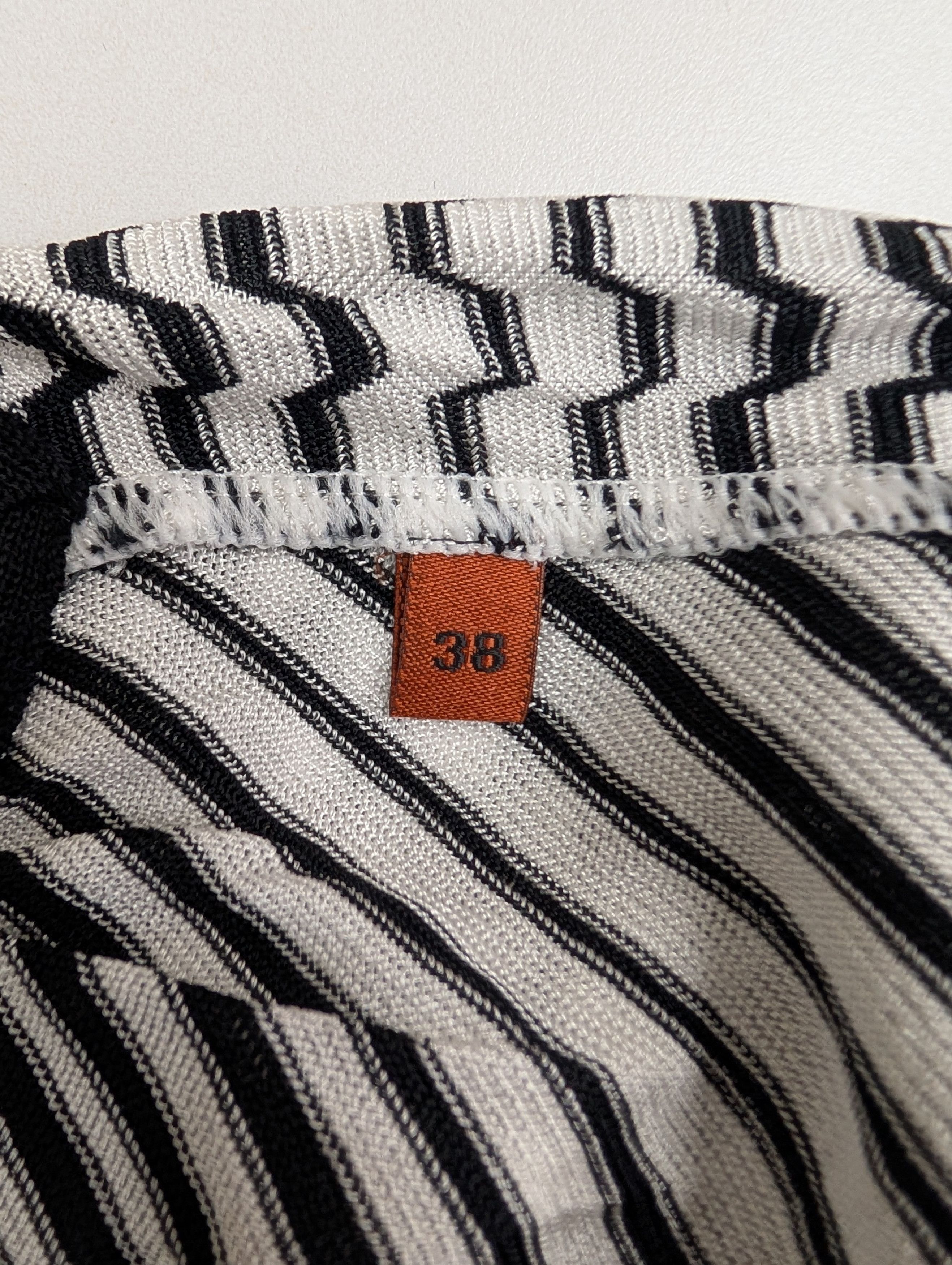 Missoni Missoni Black And White Pattern One-Piece Sunbath Jumpsuit Size XS / US 0-2 / IT 36-38 - 5 Thumbnail