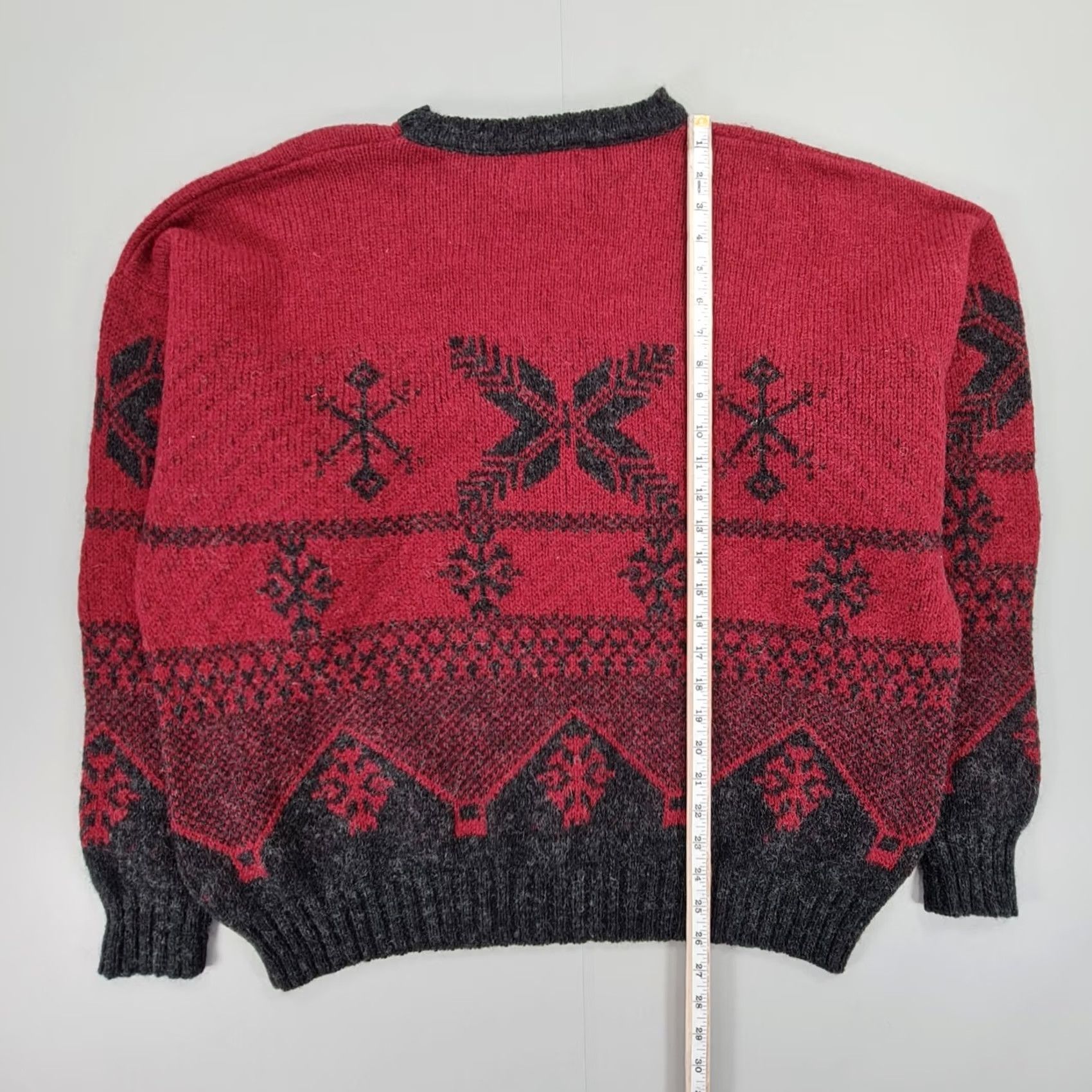Vintage Woolrich Jumper Red XXL Wool Pullover Crew Neck Long Sleeve Fair Isle Vintage Mens Size US XXL / EU 58 / 5 - 5 Thumbnail