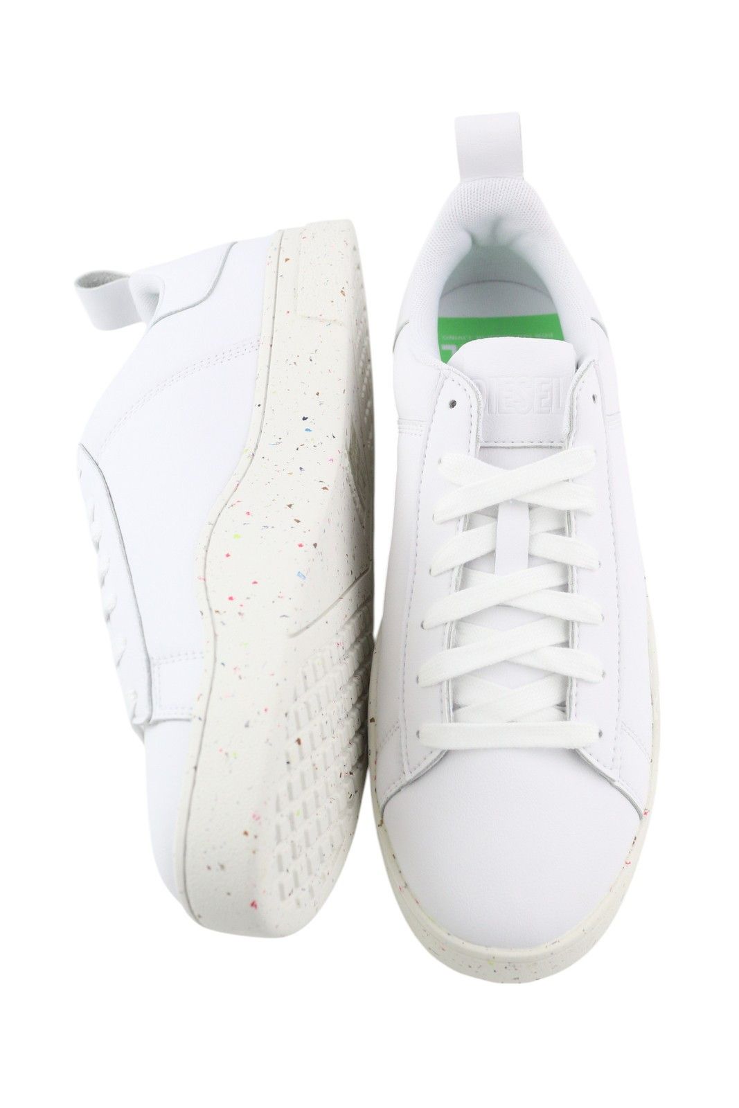 Diesel S-CLEVER LOW LACE EU44.5 White Leather 41519 Size US 11.5 / EU 44-45 - 5 Thumbnail