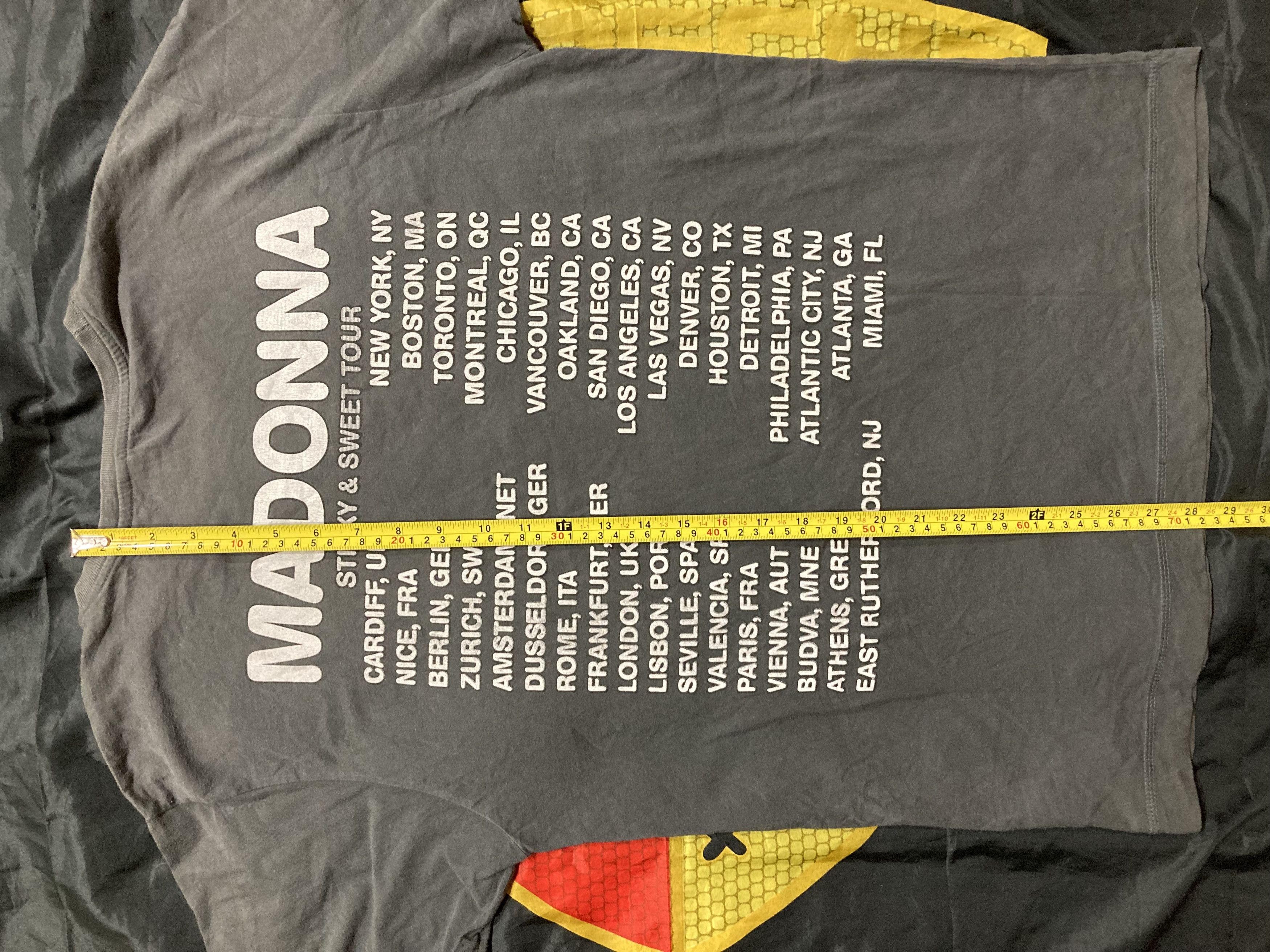 Band Tees Y2K Madonna Stick & Sweet World Tour 2008 Merch Shirt Size US L / EU 52-54 / 3 - 7 Thumbnail