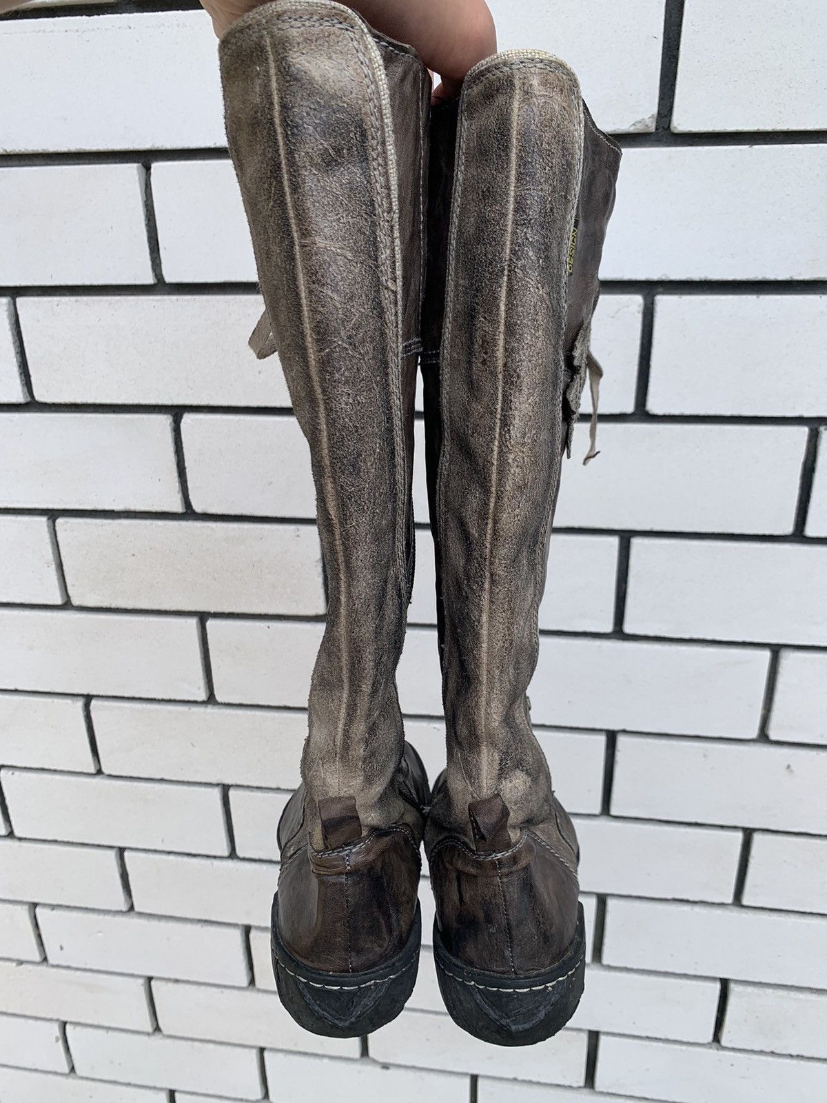 Vintage Vintage Design high boxer boots moto biker shoes core Size US 8 / IT 38 - 14 Thumbnail
