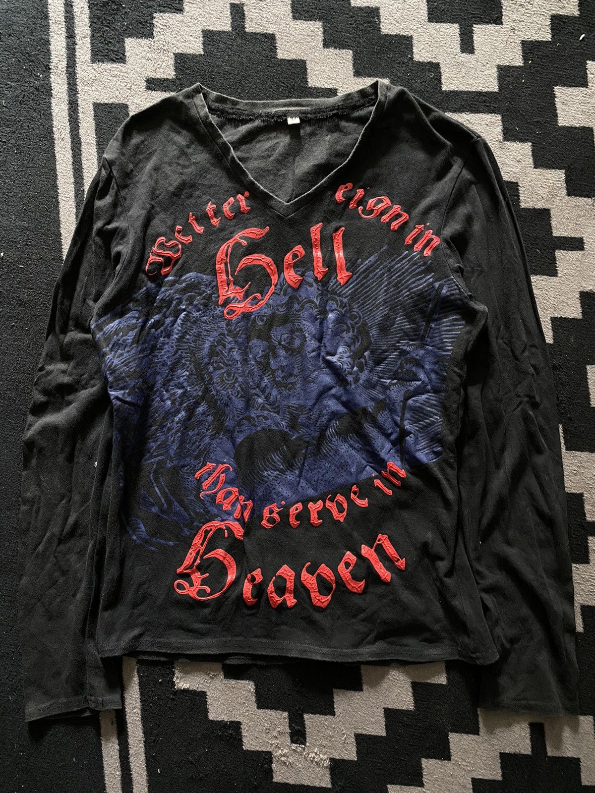 If Six Was Nine × Japanese Brand × Le Grande Bleu (L.G.B.) Japanese ifsixwasnine unknwn poem style longsleeve tshirts Size US M / EU 48-50 / 2 - 1 Thumbnail