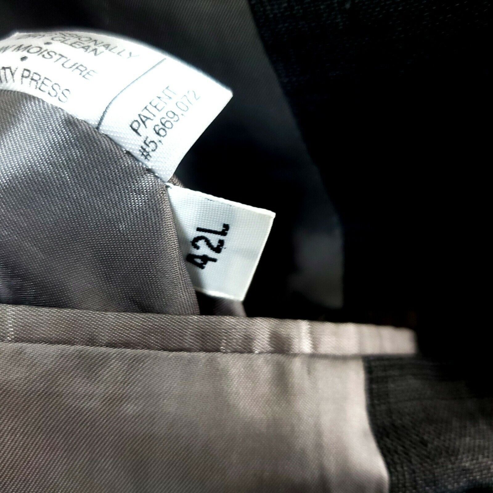 Hart Schaffner Marx Hart Schaffner Marx 44L 2 Button Glen Plaid Windowpane Wool Size 44L - 9 Thumbnail