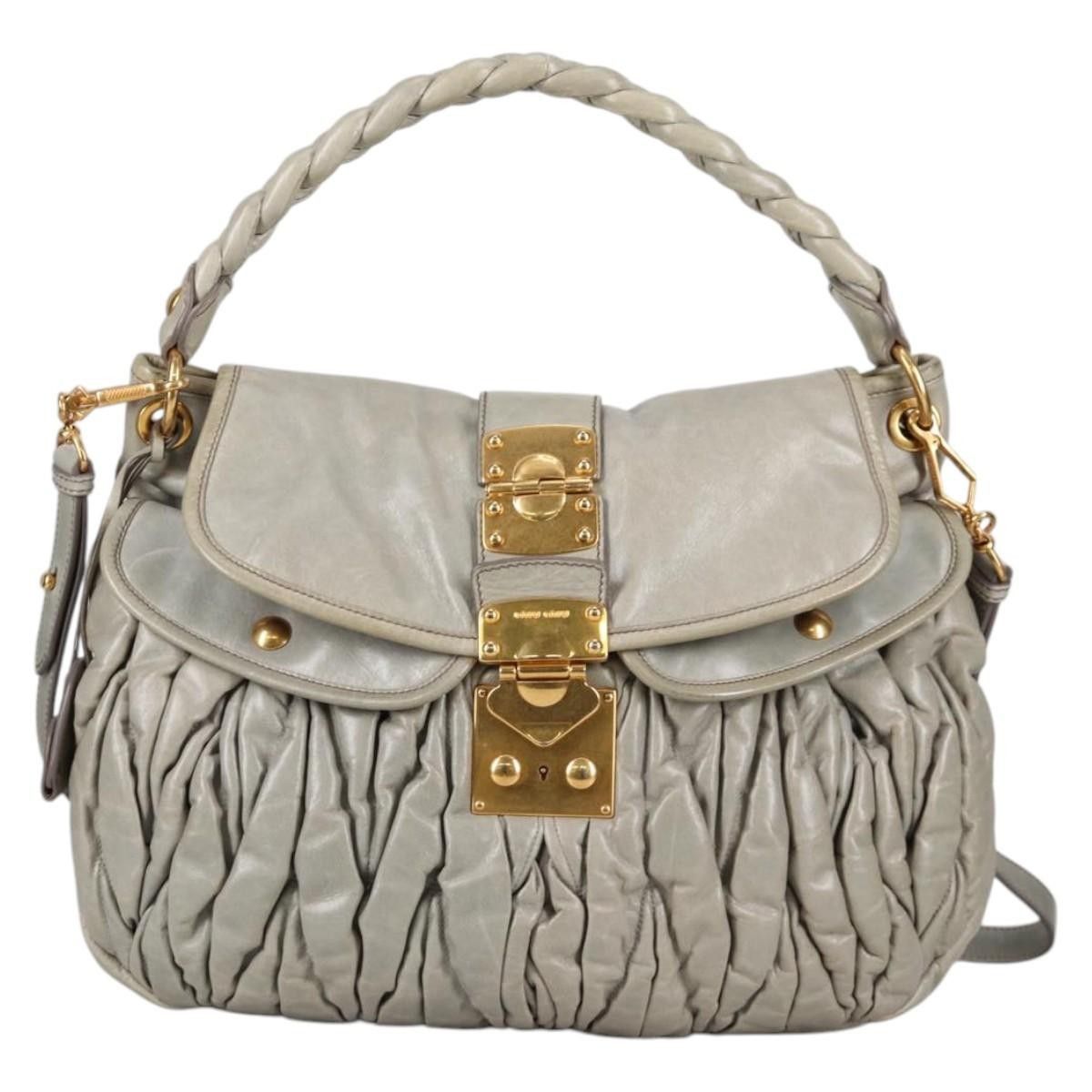 Miu Miu Miu Miu Coffer Hobo Matelasse Leather Size ONE SIZE - 1 Thumbnail