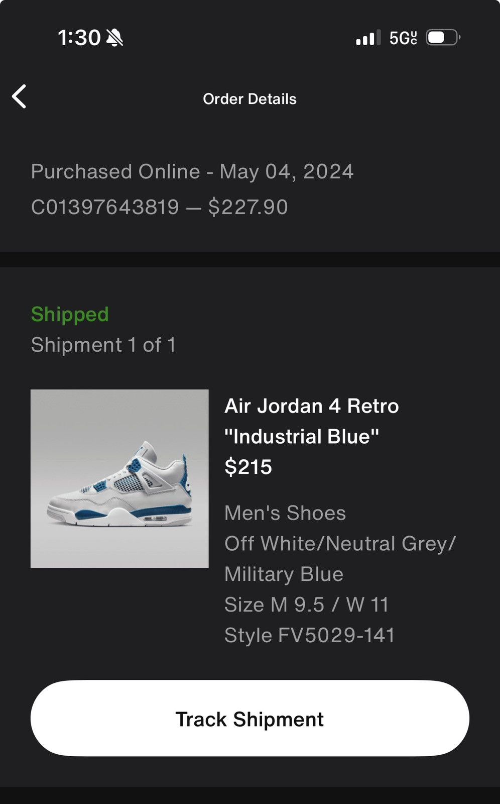 Jordan Brand Size 9.5 - Air Jordan 4 Retro 2024 Military Blue Industrial Size US 9.5 / EU 42-43 - 9 Thumbnail