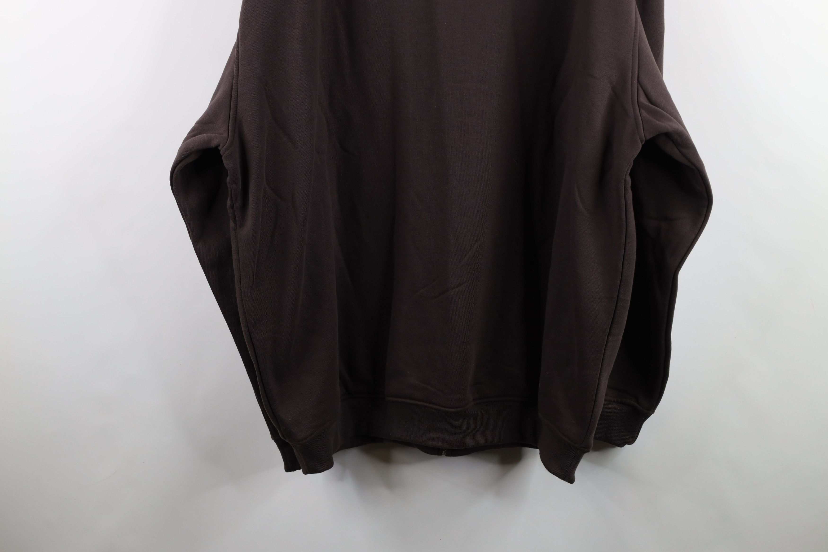 Vintage Deadstock Vintage 90s Y2K Streetwear Lined Hoodie Brown Size US XL / EU 56 / 4 - 12 Thumbnail