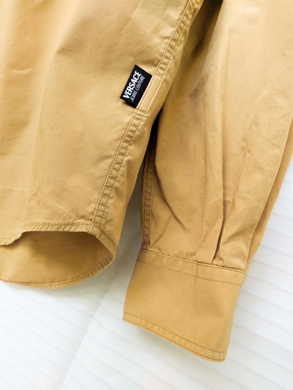 Versace × Versace Jeans Couture × Vintage Versace jeans couture dress shirt mens light brown italy Size US M / EU 48-50 / 2 - 5 Thumbnail