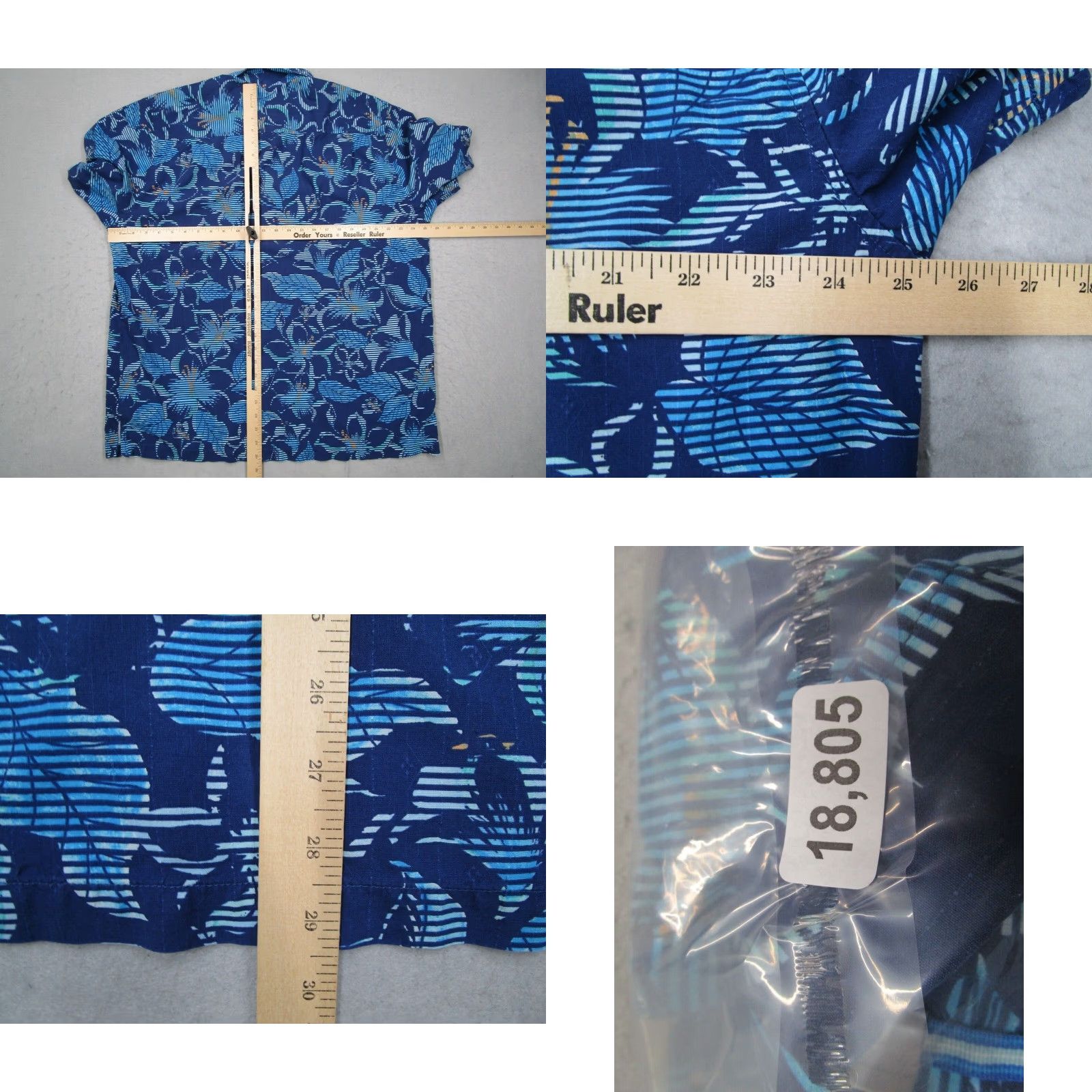Tommy Bahama Tommy Bahama Shirt Men Extra Large Blue Floral Silk Button Up Hawaiian Tiki Mens Size US XL / EU 56 / 4 - 8 Thumbnail