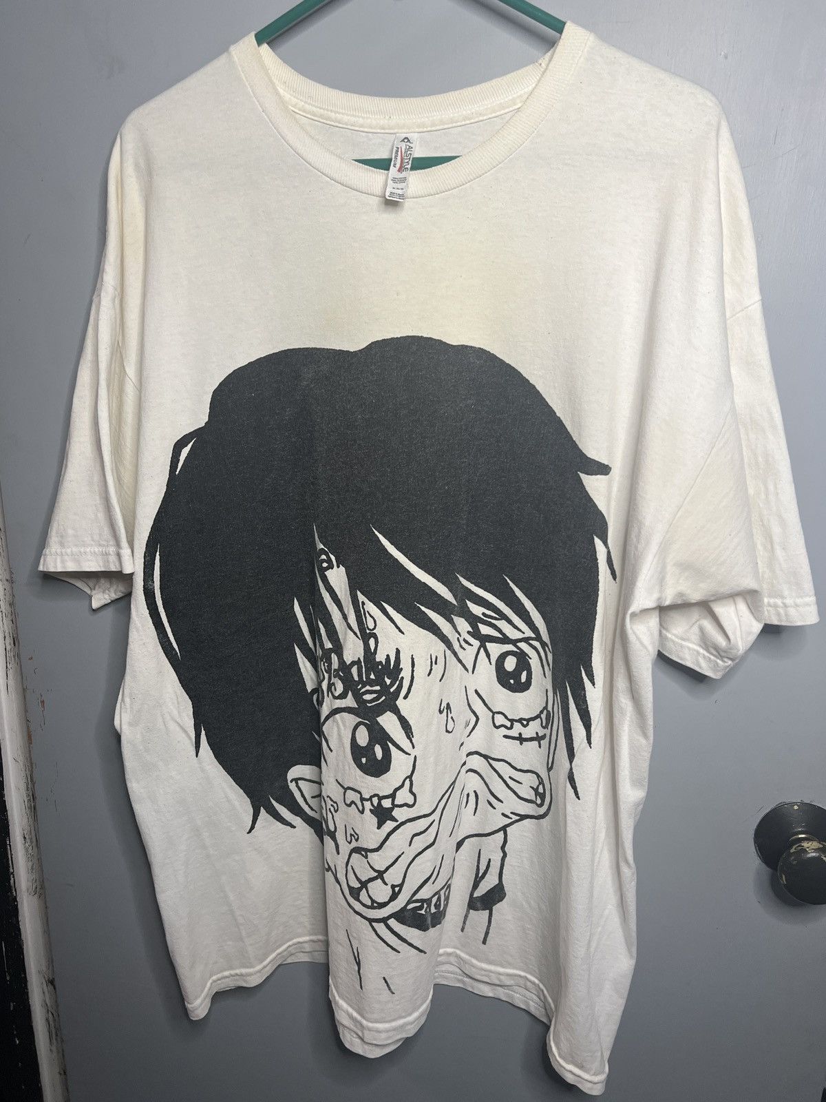 Image of Lil Peep Luffy Shirt Super in White, Men's (Size XL)