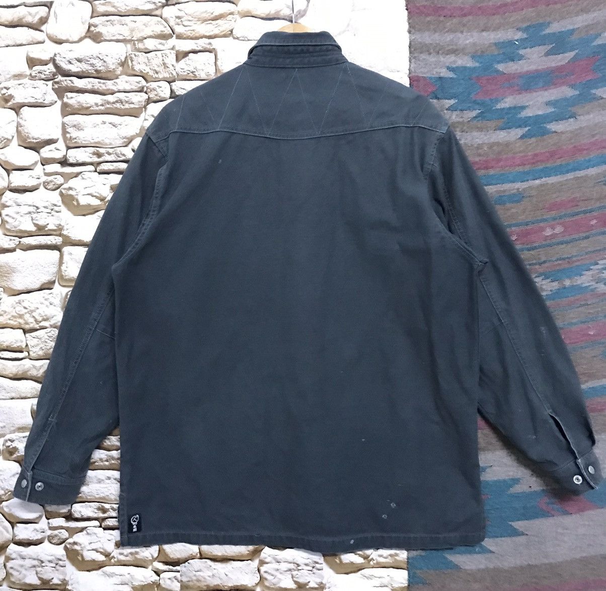 Japanese Brand KANTOBI Workers Shirt sunfaded Size US L / EU 52-54 / 3 - 2 Thumbnail