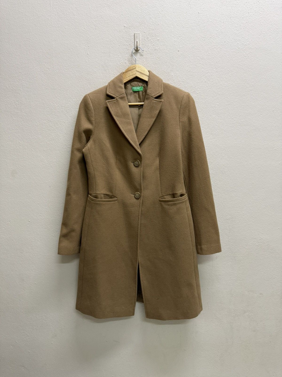 United Colors Of Benetton United Colors of Benetton Long Coat Wool Jacket Size US S / EU 44-46 / 1 - 22 Thumbnail