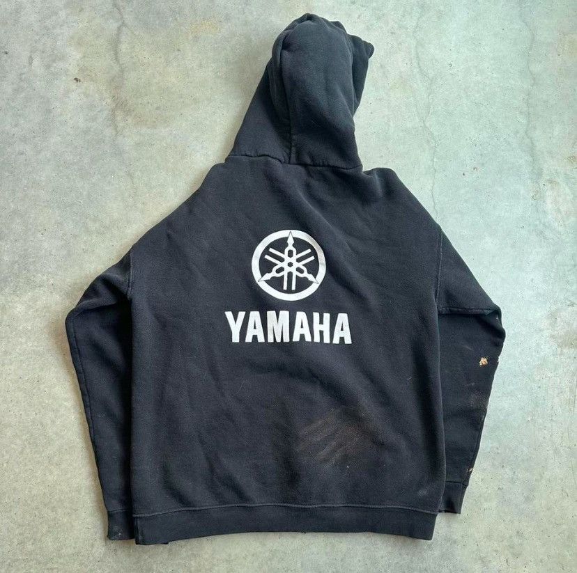 Yamaha Rare Vintage Yamaha Zip Up Hoodie Size US L / EU 52-54 / 3 - 2 Thumbnail