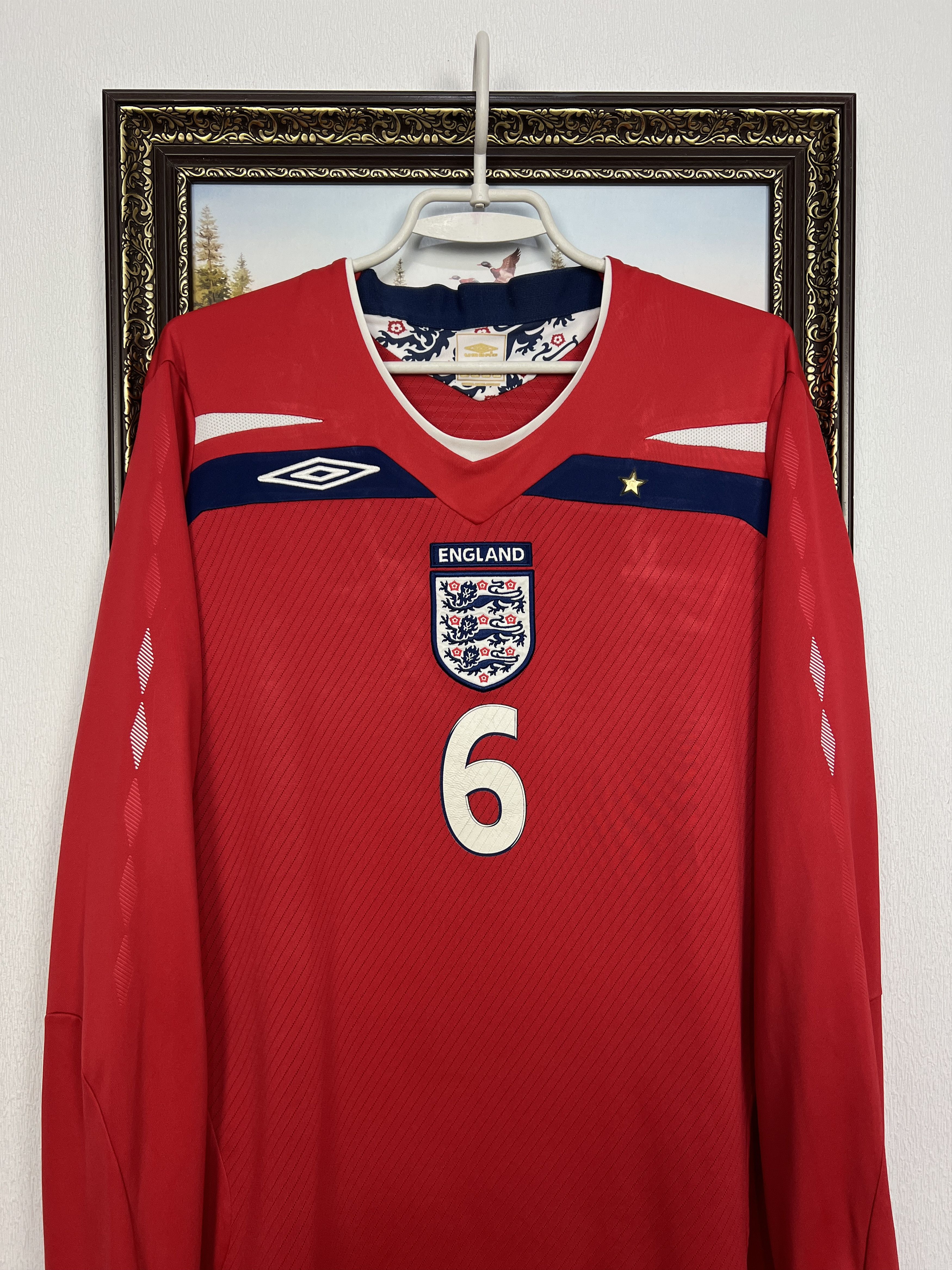 Umbro England Away football shirt Long Sleeve #6 Terry Jersey Size US XL / EU 56 / 4 - 2 Thumbnail
