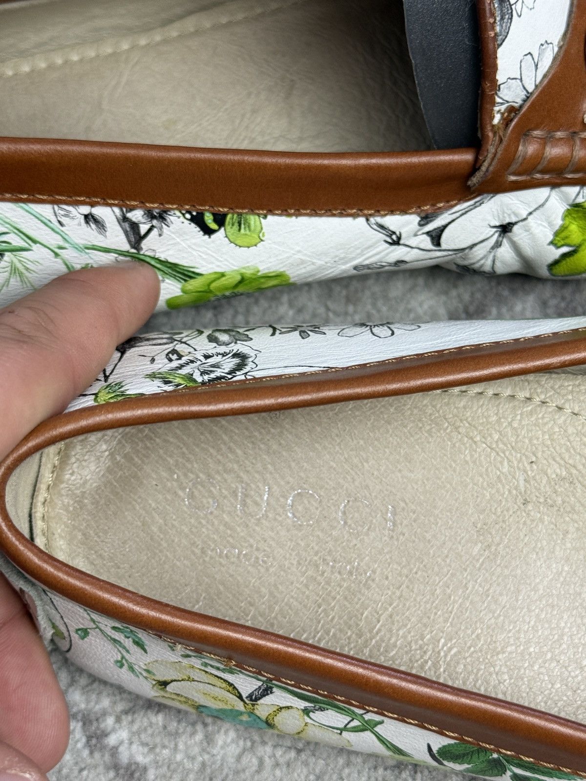 Gucci Gucci floral printed loafers moccasins shoes US9 old money Size US 9 / IT 39 - 8 Thumbnail