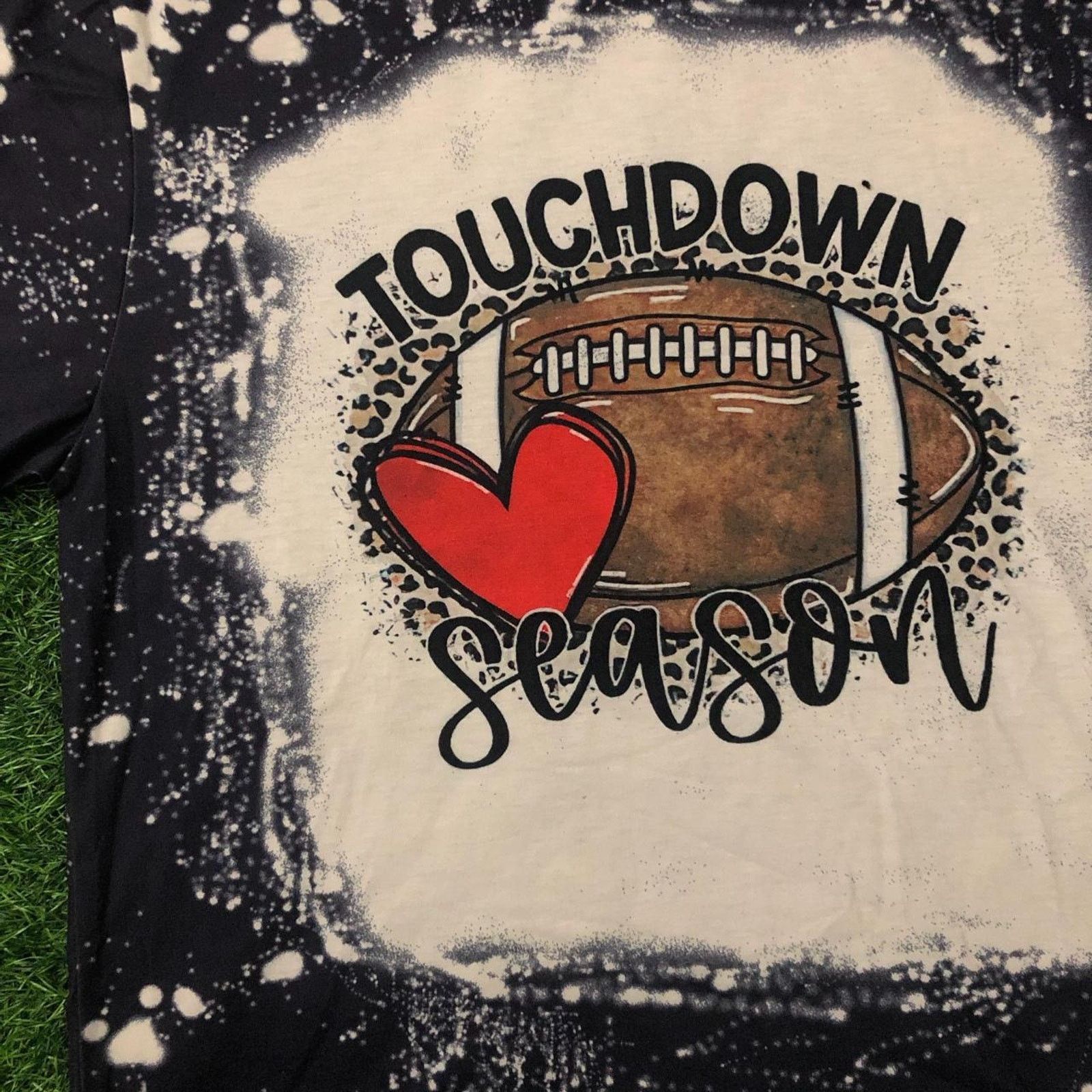 Other Navy/White Reverse Tie-Dye ‘Touchdown Season’ Graphic Tee Size US L / EU 52-54 / 3 - 3 Thumbnail