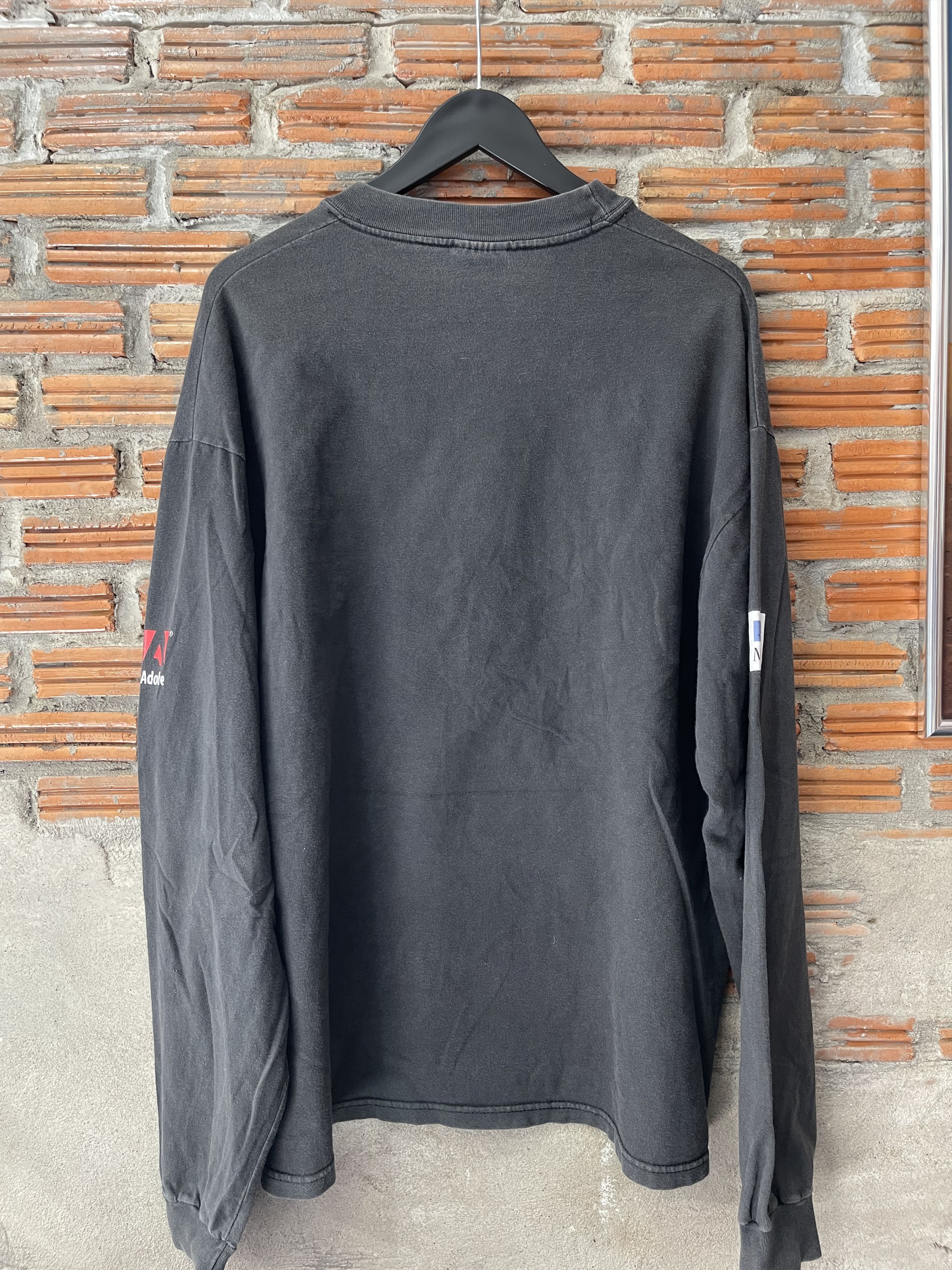 Apple Vintage Y2K Apple Mac OS X x Adobe Promo Long Sleeve Tee XL Size US XL / EU 56 / 4 - 13 Thumbnail