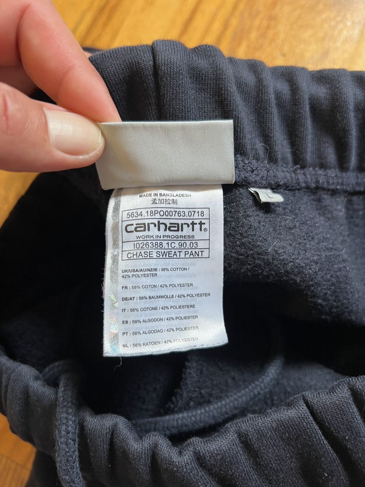 Carhartt NAVY CHASE SWEATPANT Size US 34 / EU 50 - 4 Thumbnail