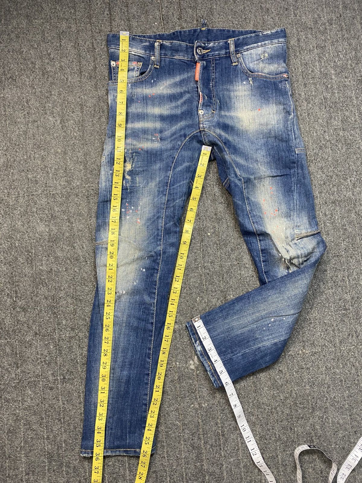 Dsquared2 Dsquared2 Italy Indigo Denim Jeans Double Knee Buttonfly Size US 31 - 15 Thumbnail