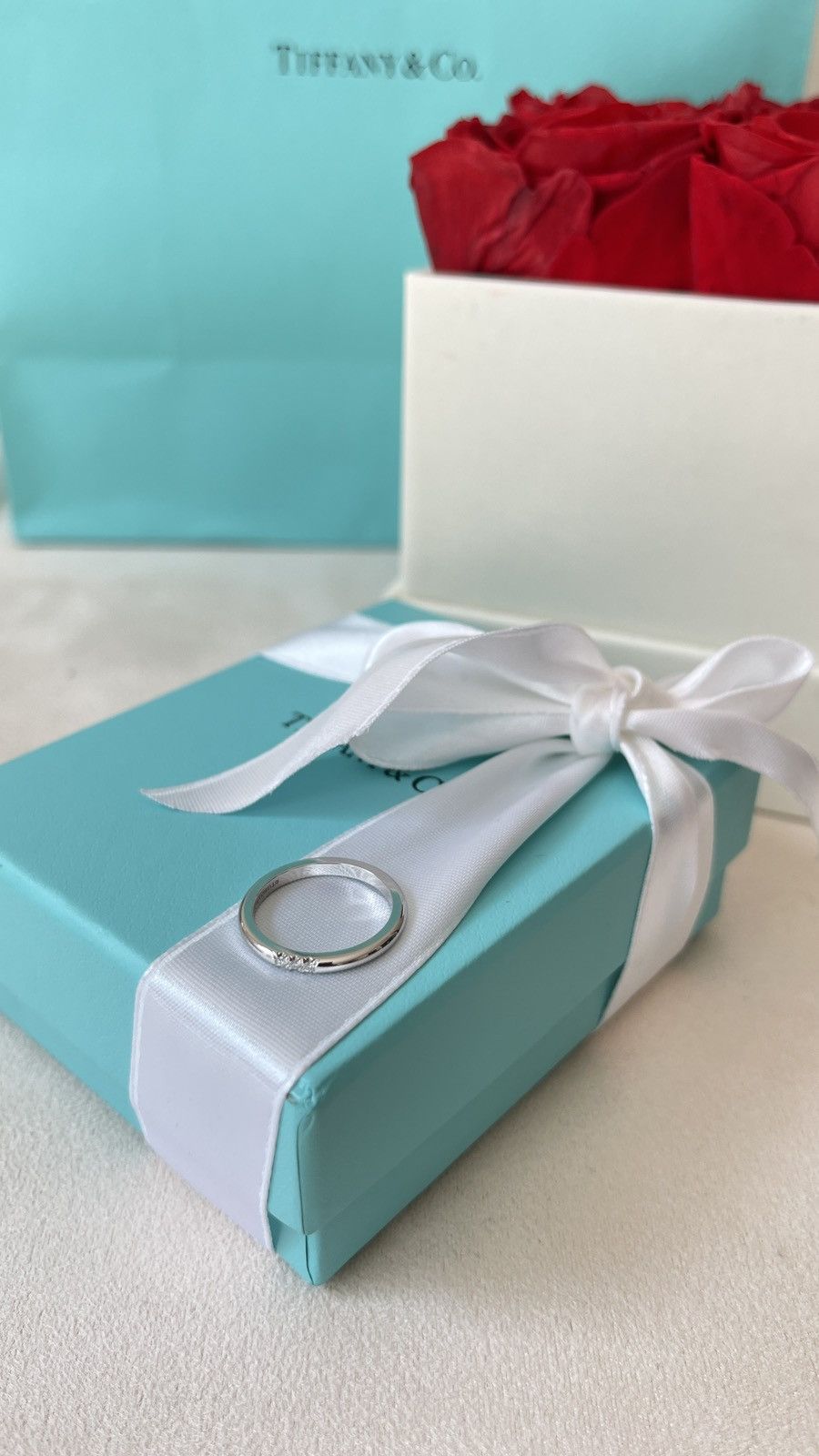 Tiffany & Co. TIFFANY & CO. FOREVER WEDDING BAND RING IN PLATINUM 5 $1850 Size ONE SIZE - 3 Thumbnail