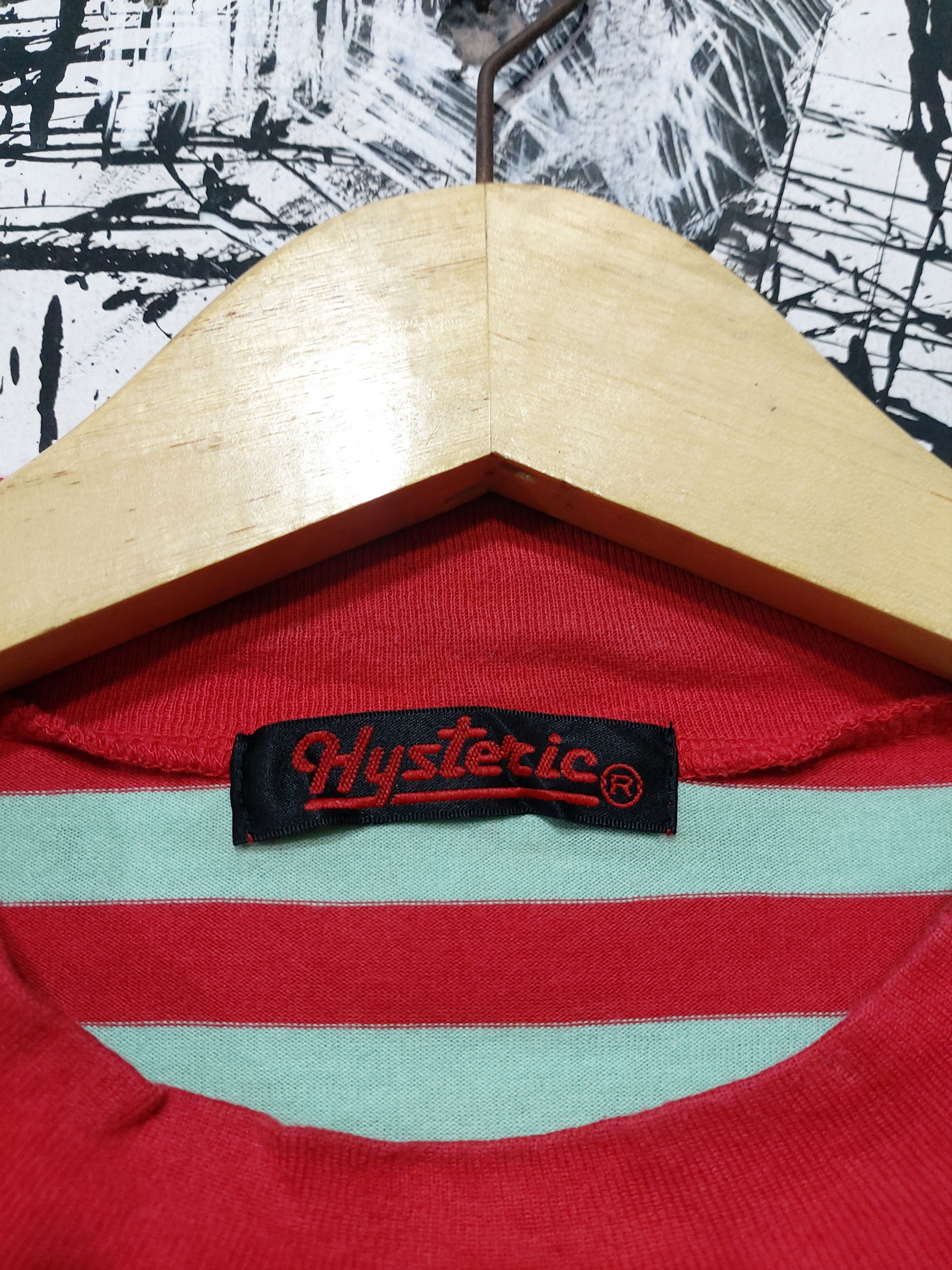 Hysteric Glamour HYSTERIC GLAMOUR STRIPE BABY LOGO LONGSLEVEE T-SHIRT Size US L / EU 52-54 / 3 - 4 Thumbnail