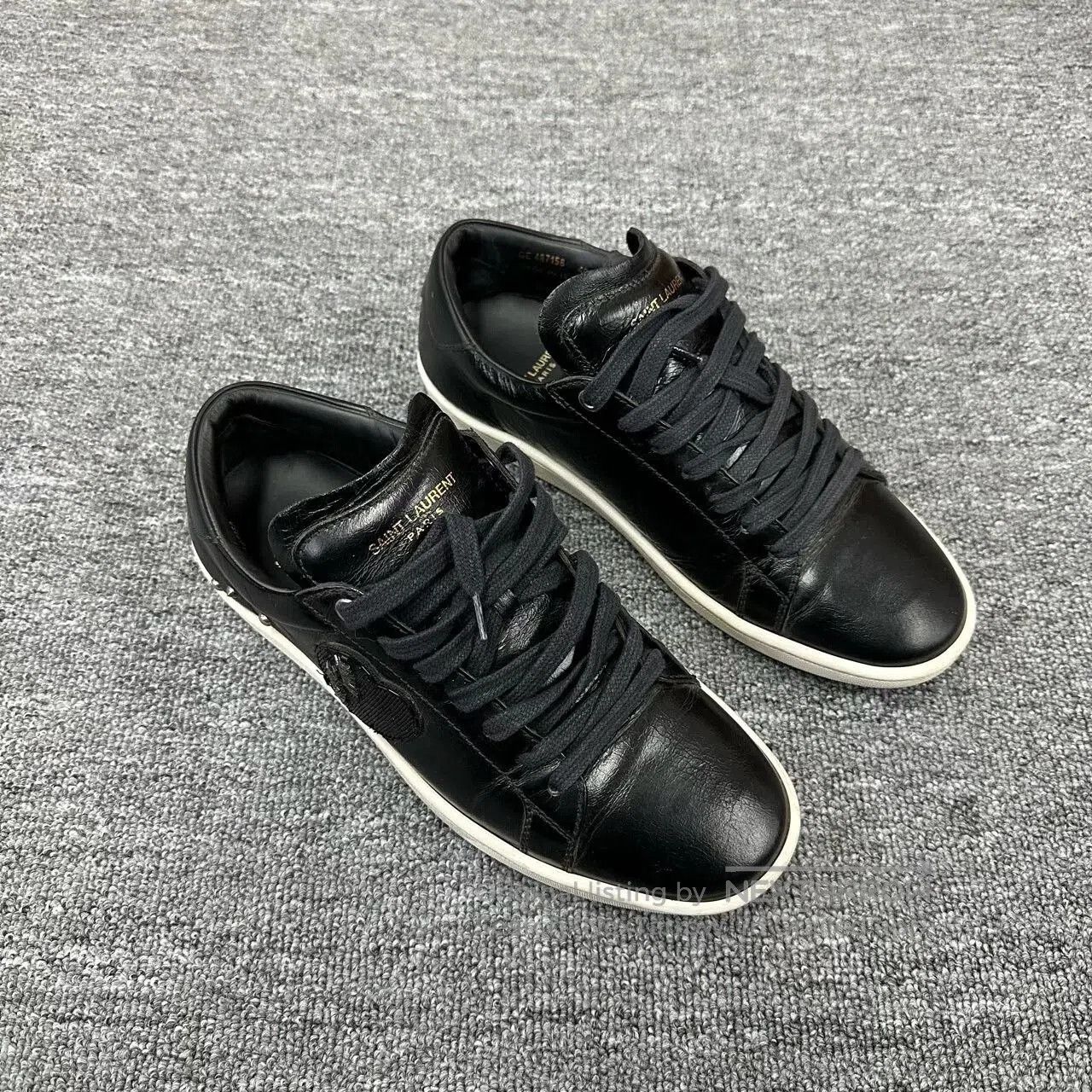 Saint Laurent Paris saint laurent sequined heart panel sneakers. Size US 9 / EU 42 - 1 Thumbnail