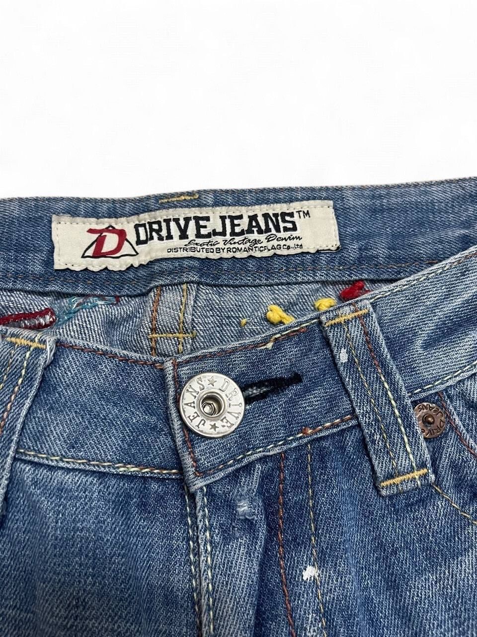 Hysteric Glamour Flared drive Jeans distressed low rise wideleg embroided Size US 29 - 12 Thumbnail