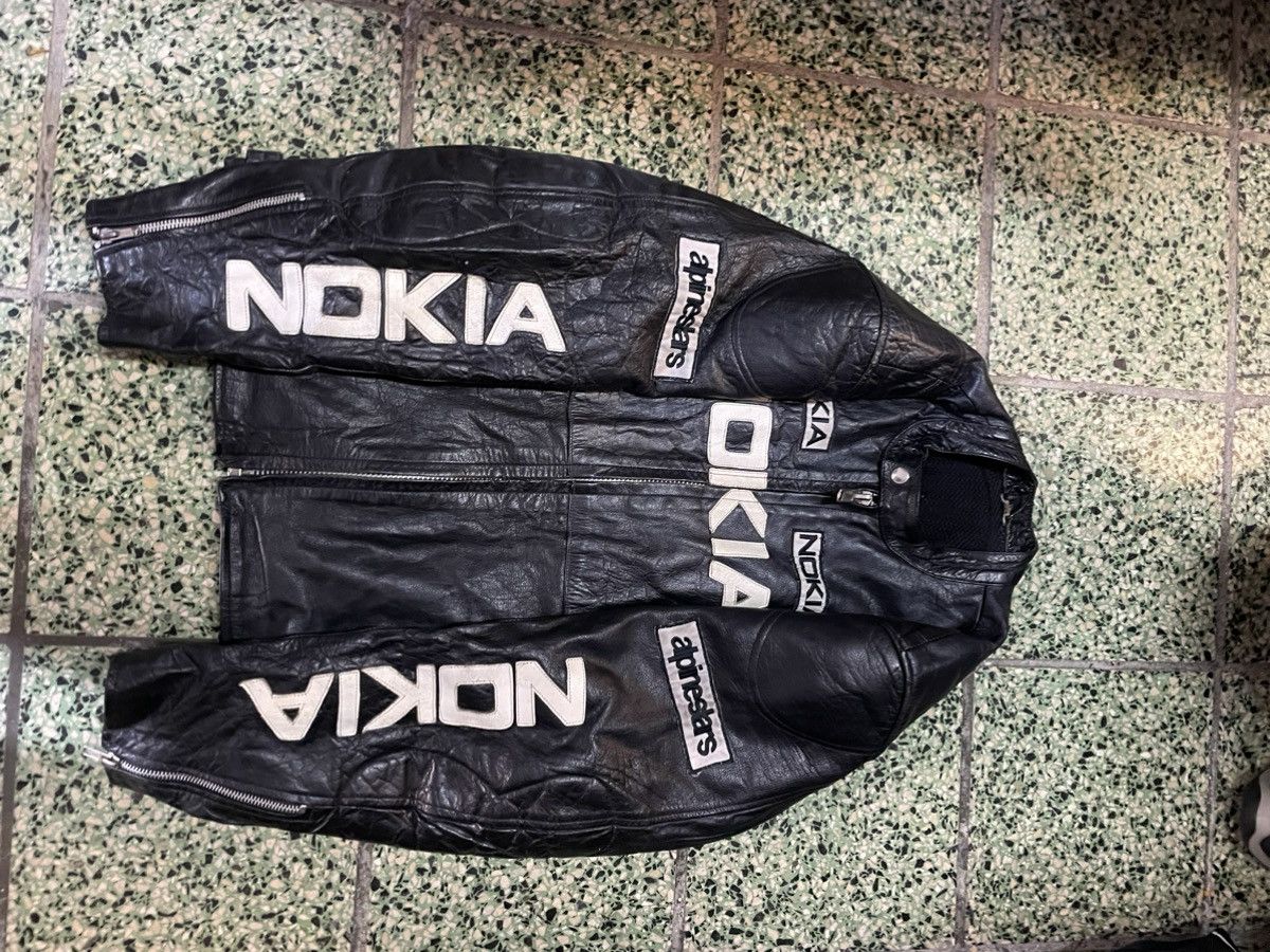 NASCAR × Vintage VINTAGE NOKIA LEATHER JACKET RACING F1 90s Size US L / EU 52-54 / 3 - 4 Thumbnail