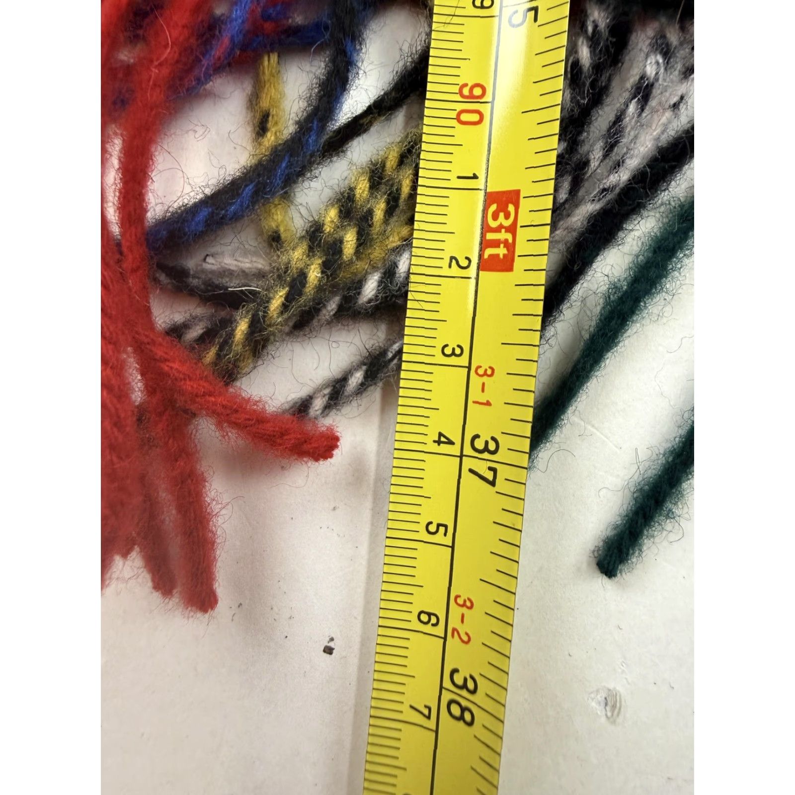 Vintage Edinburgh Scarf Mens One Size Red Stewart Royal Plaid Lambswool Fringe Winter Size ONE SIZE - 7 Thumbnail